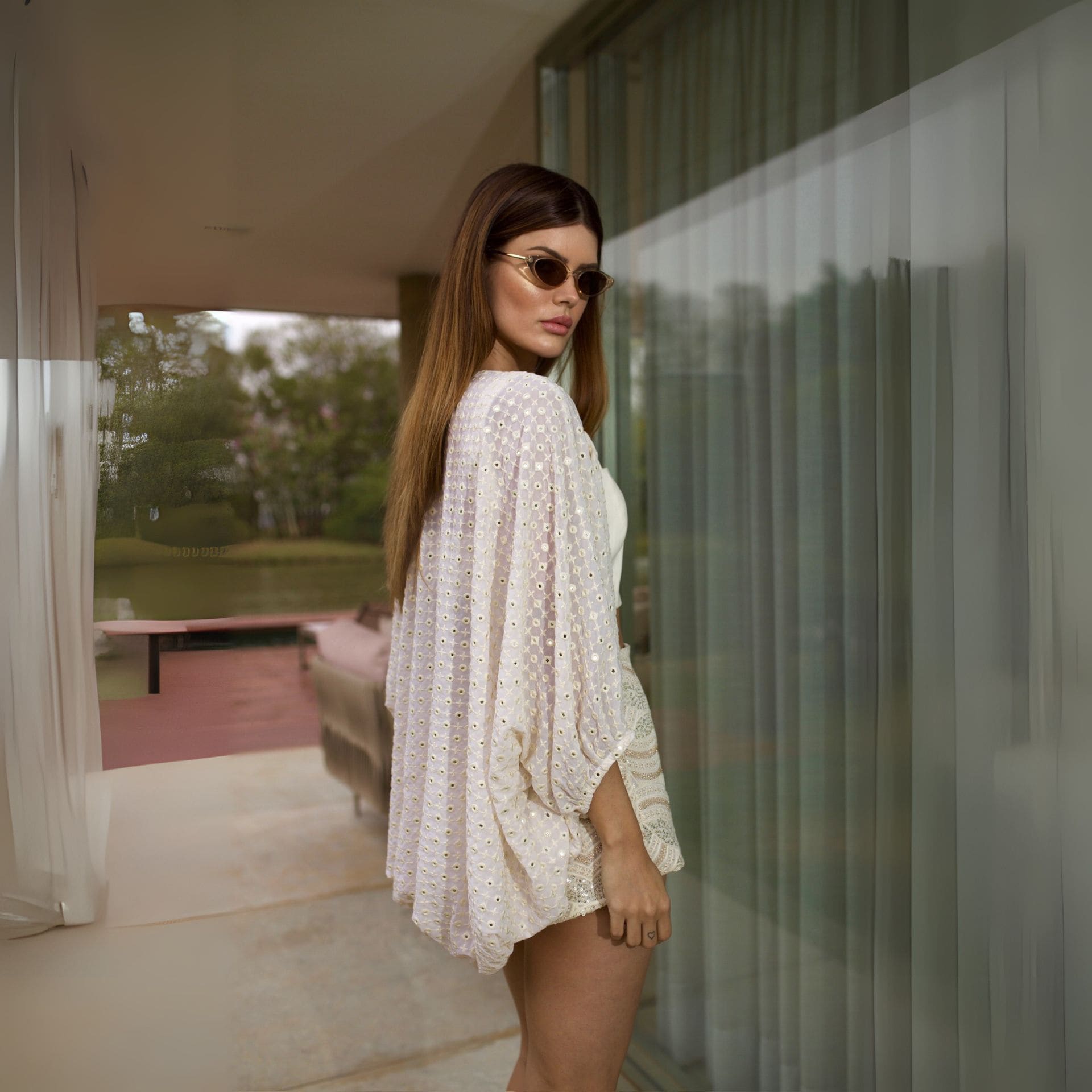 Kimono Florancia - Off Brilho