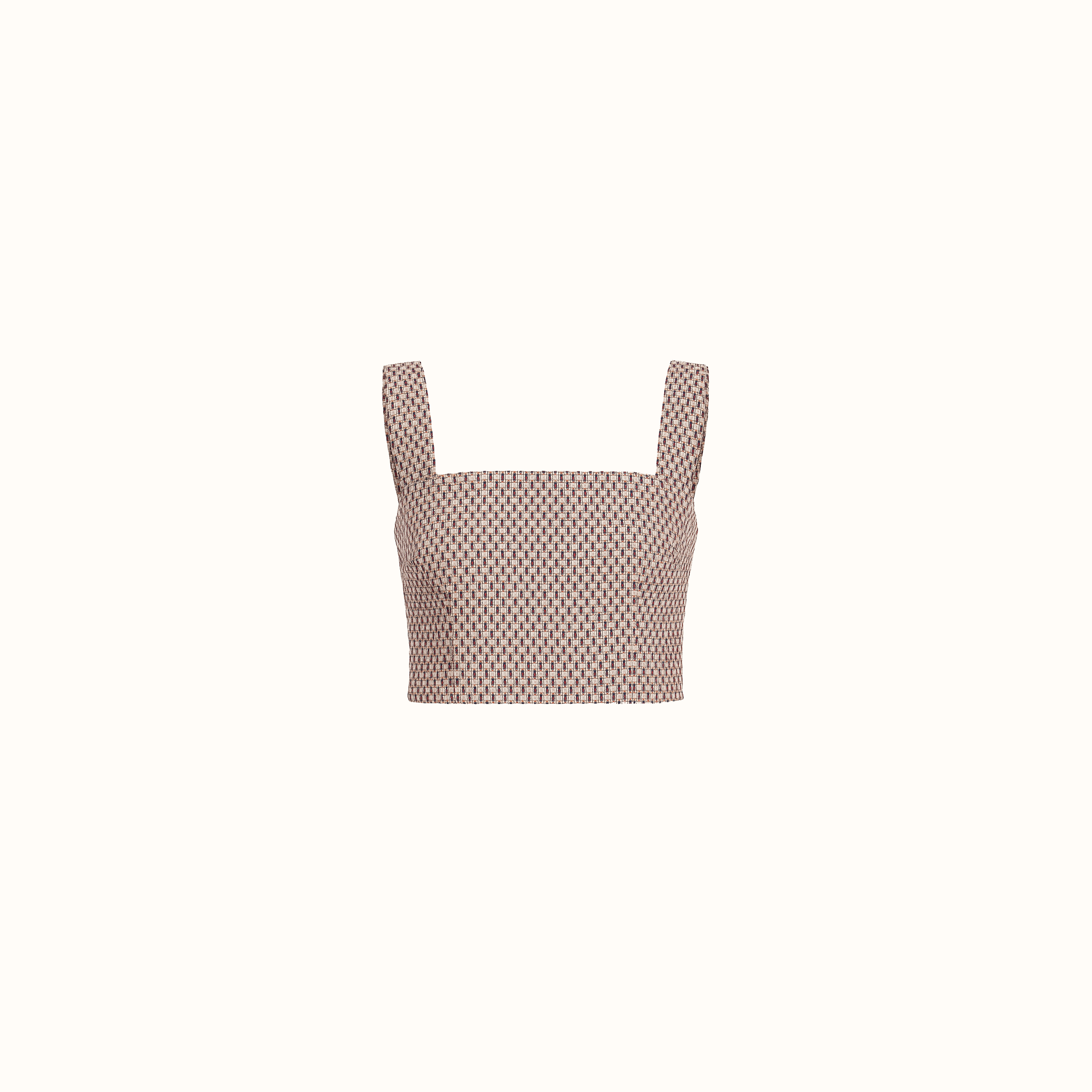 Cropped Coralina - Tweed Azul
