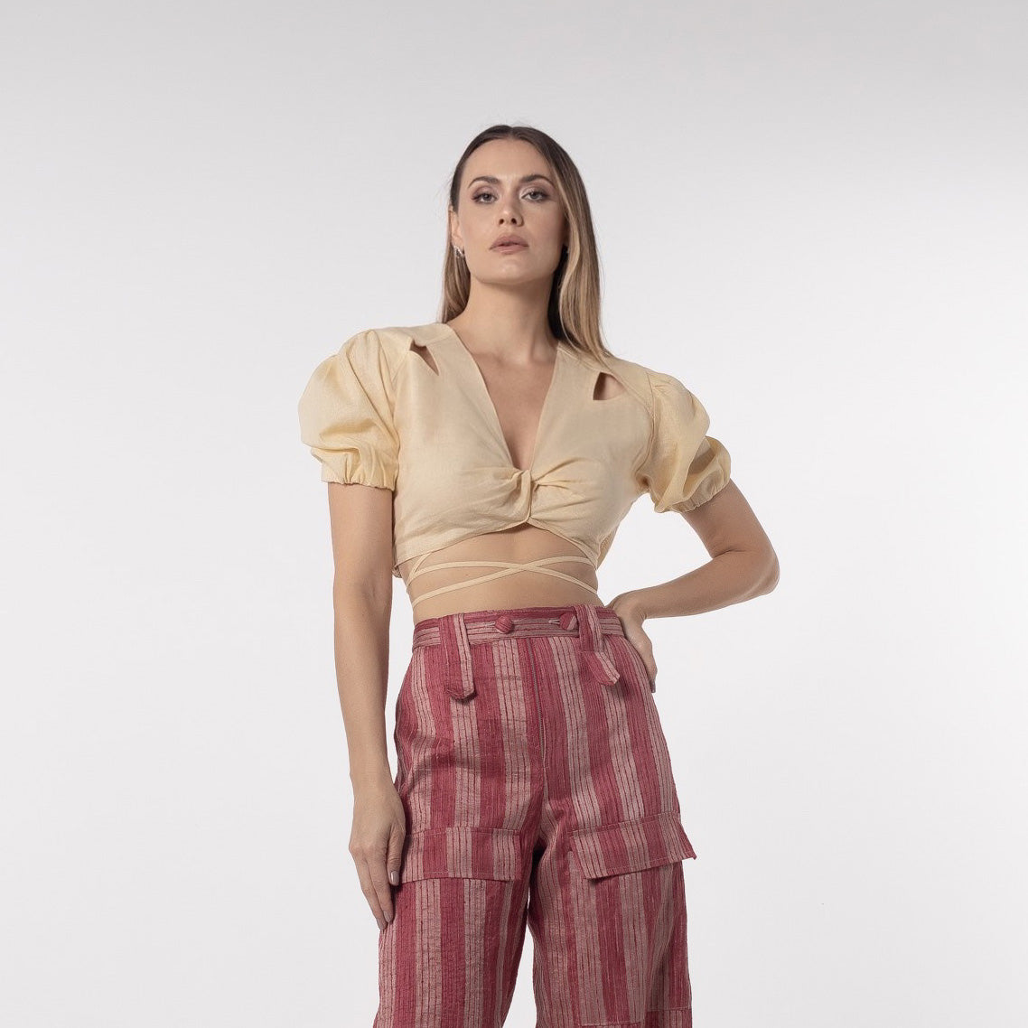 Cropped Lym - Bege Concha