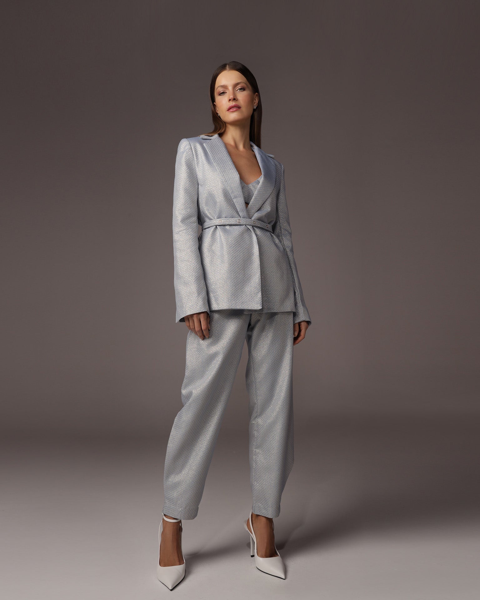 Calça Rady Inv - Azul Bebe Lurex