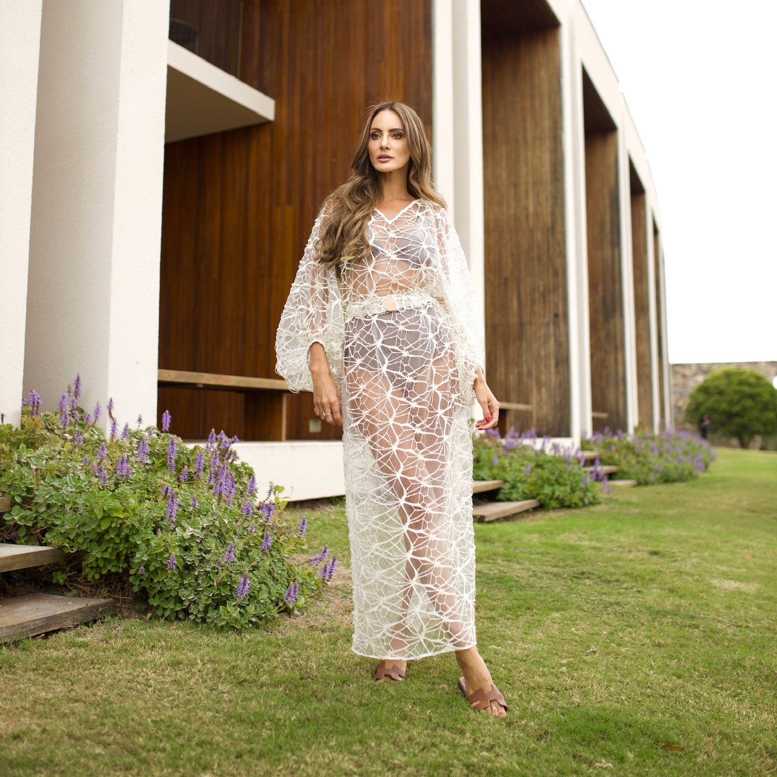 Vestido Elro - Off Tela Bordado