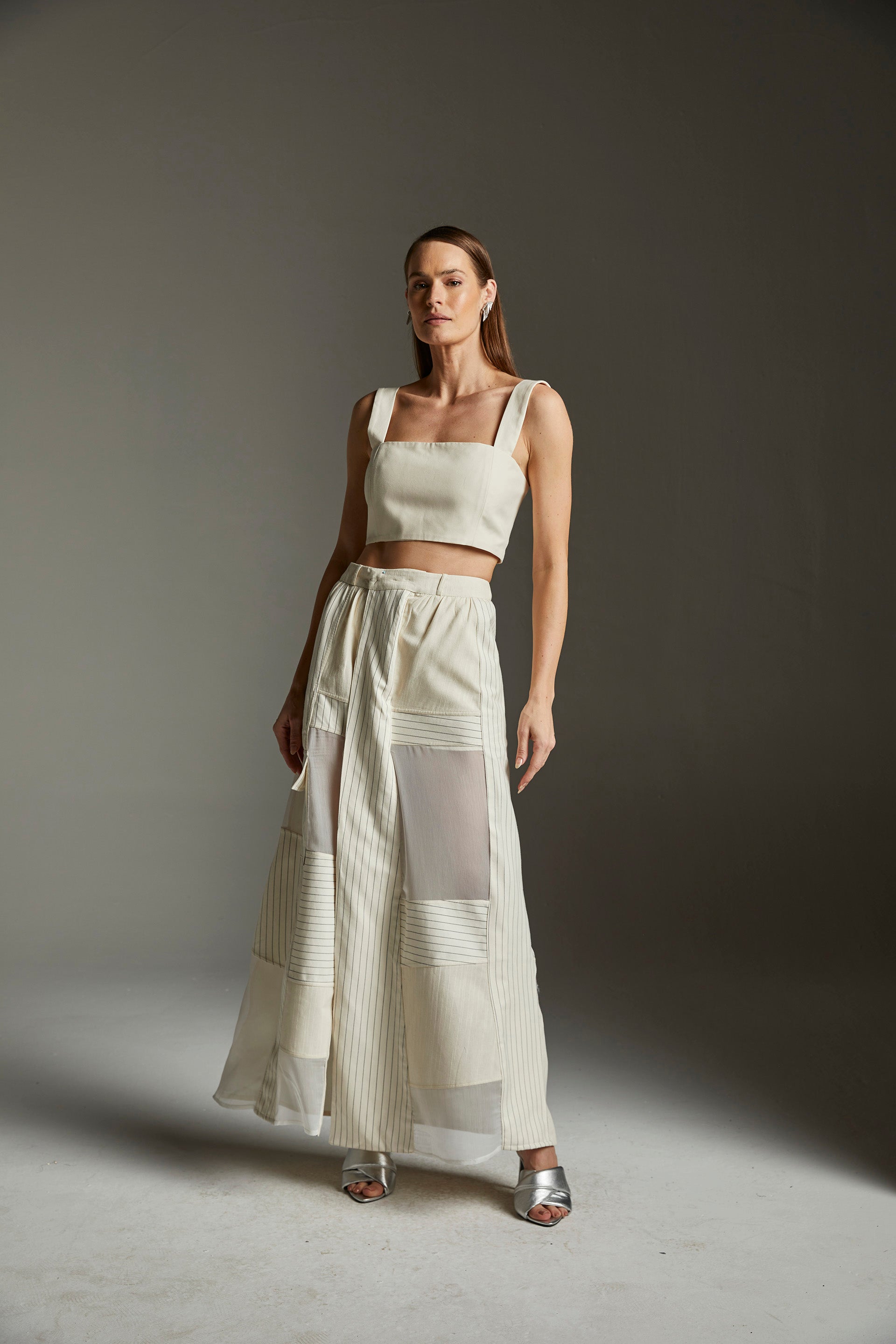 Saia Midi Hambar - Marfim