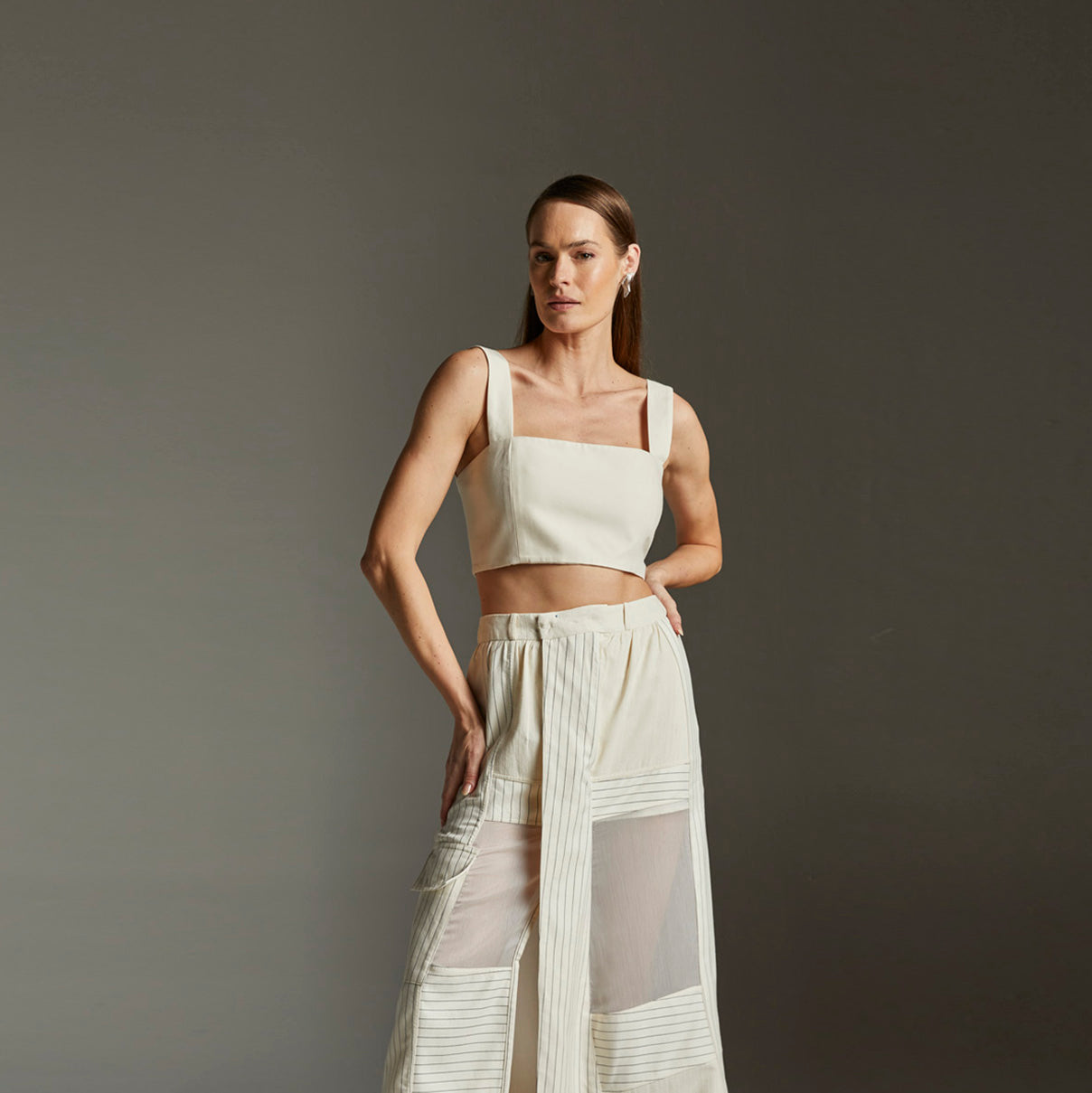 Cropped Coralina - Marfim