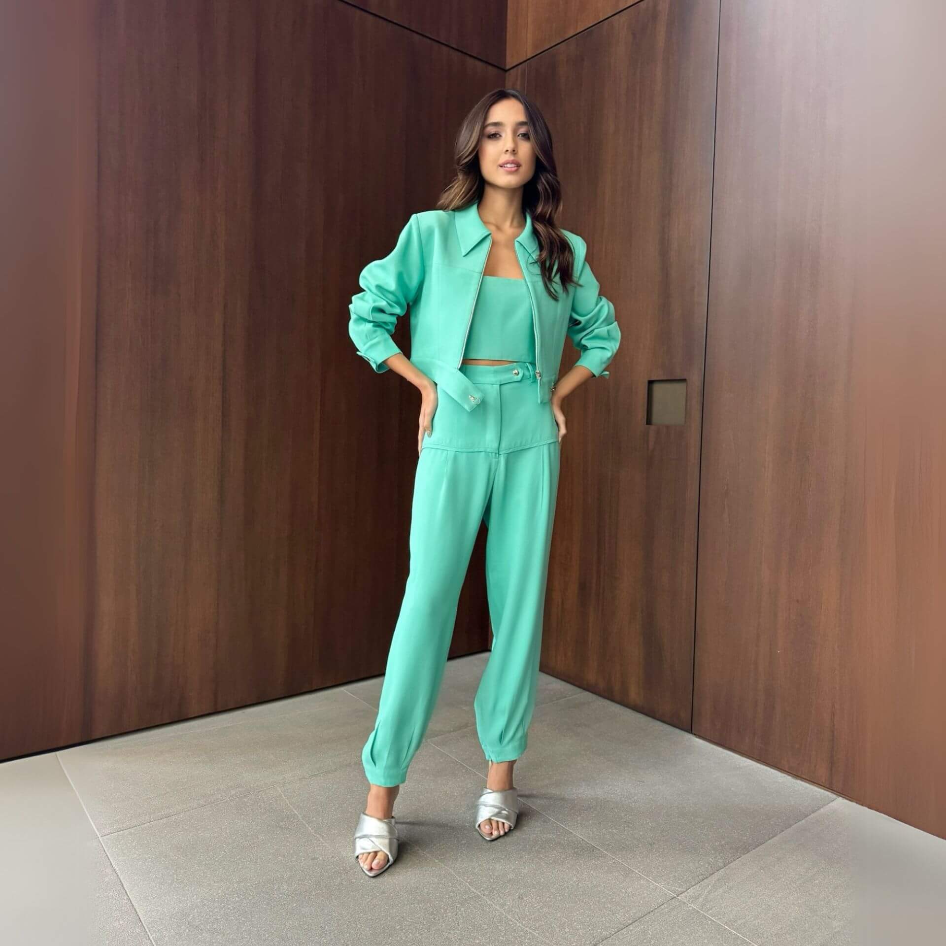 Blazer Fabricia - Turquesa