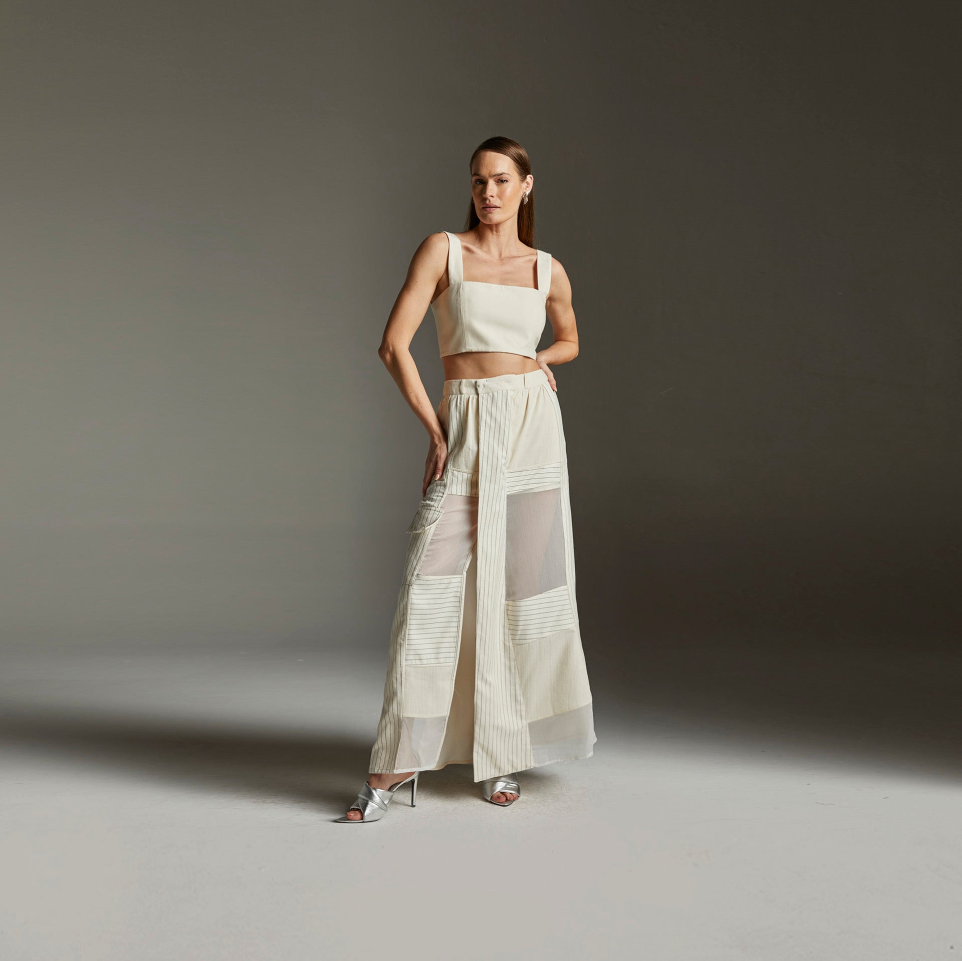 Saia Midi Hambar - Marfim