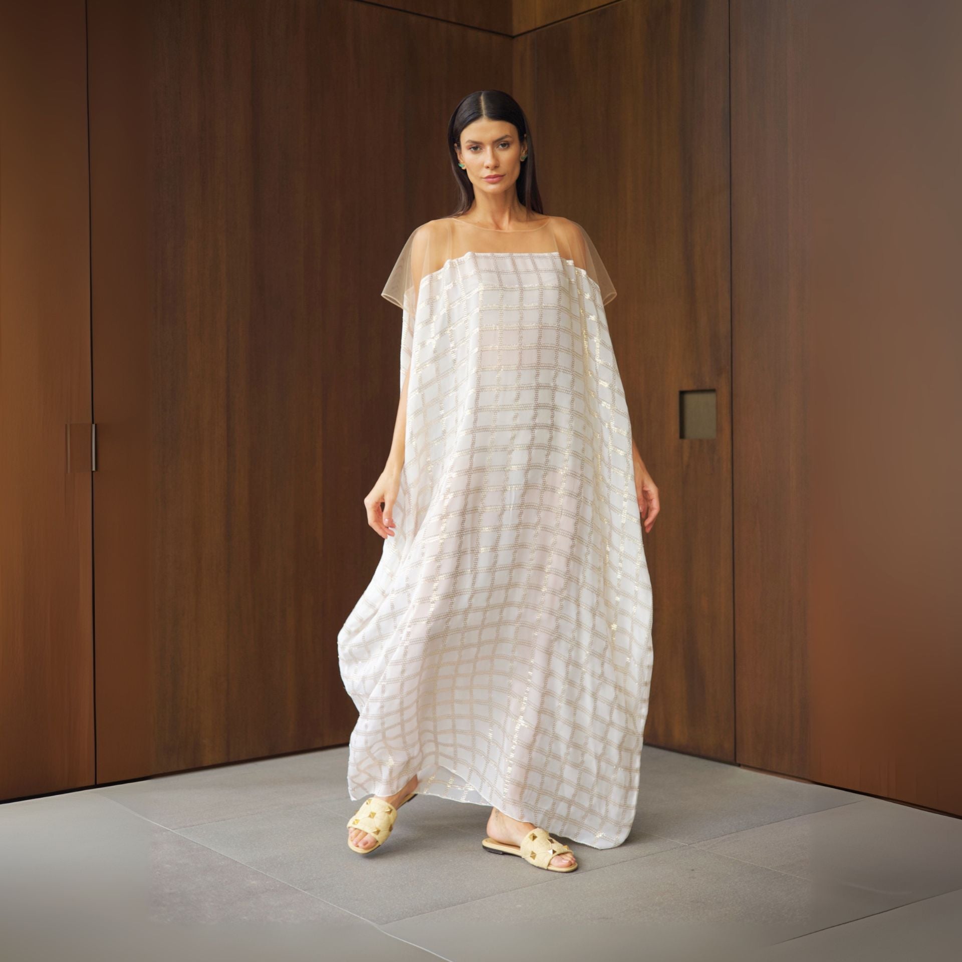 Vestido Isabelly - Rosa Bebe Xadrez