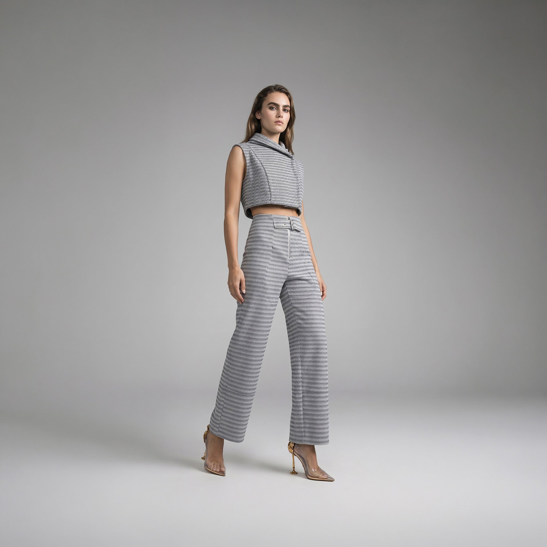 Calça Azilis - Marinho Jacquard 3D