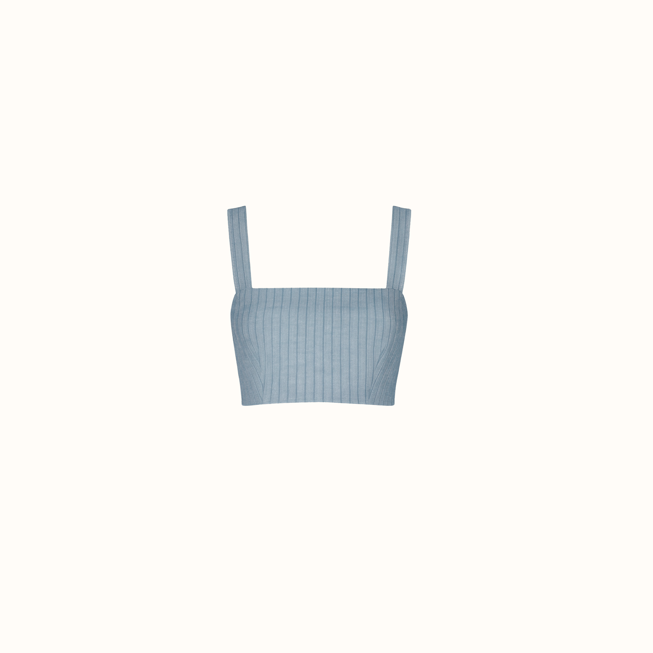 Cropped Coralina - Azul Listrado