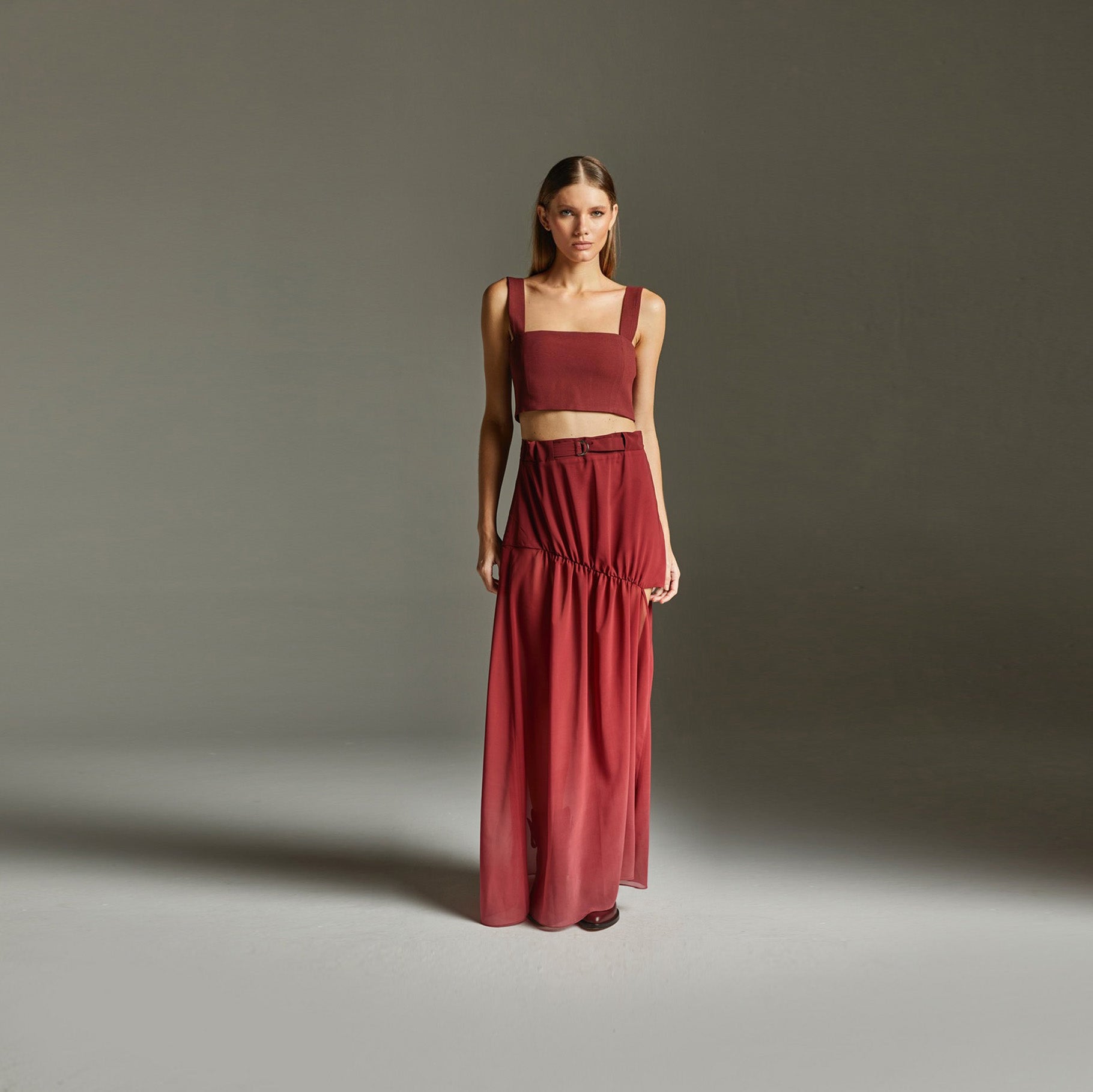 Cropped Coralina - Bordo