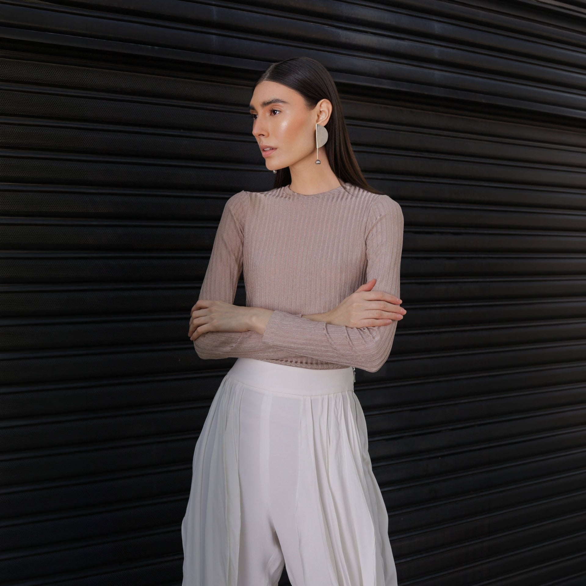 Blusa Bonfin - Malha Nude