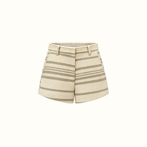 Shorts Voti - Jacquard Prata Lurex