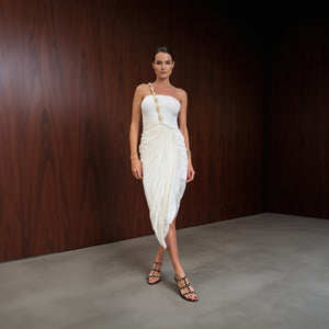 Vestido Clyo - Marfim