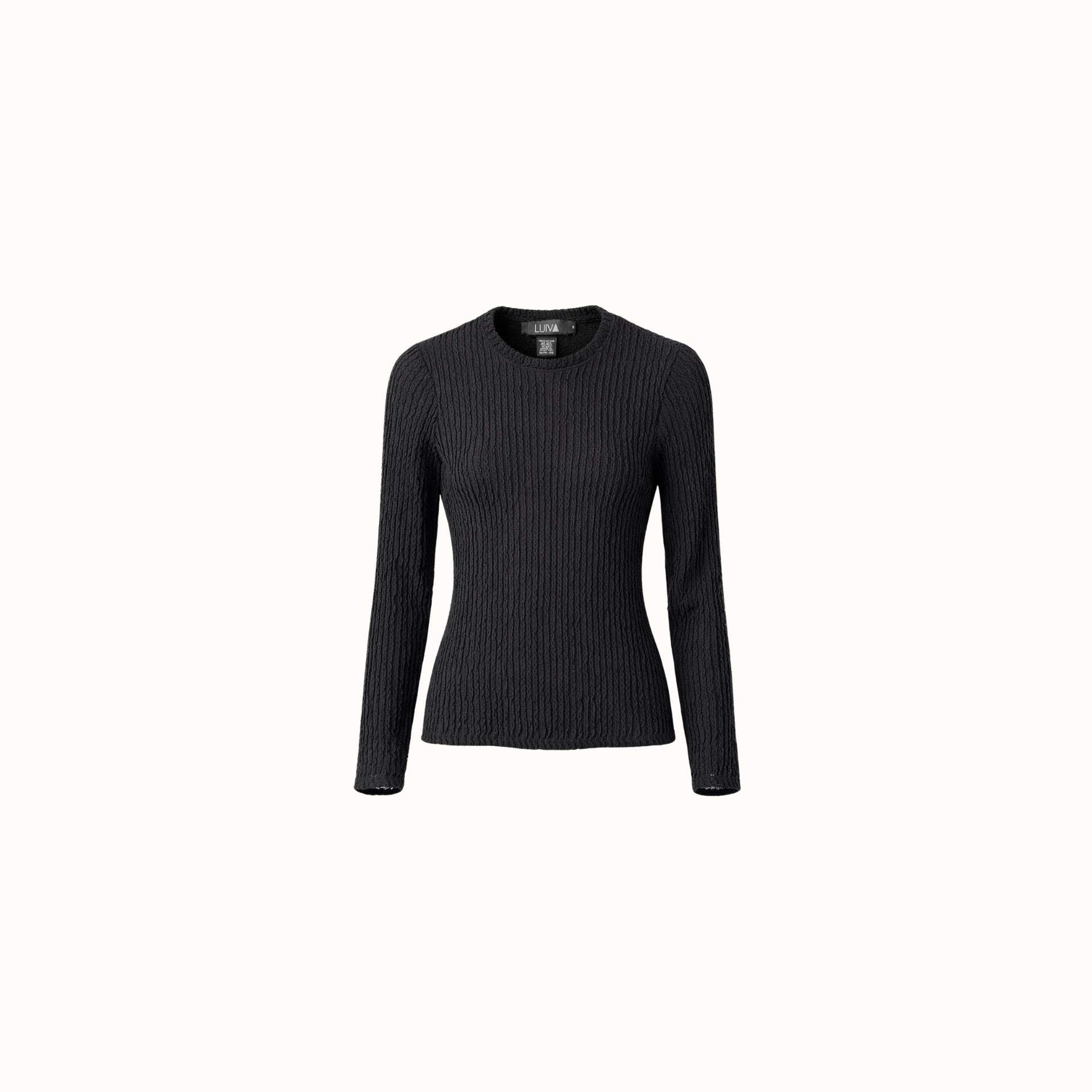 Blusa Bonfin - Malha Frufru Preto