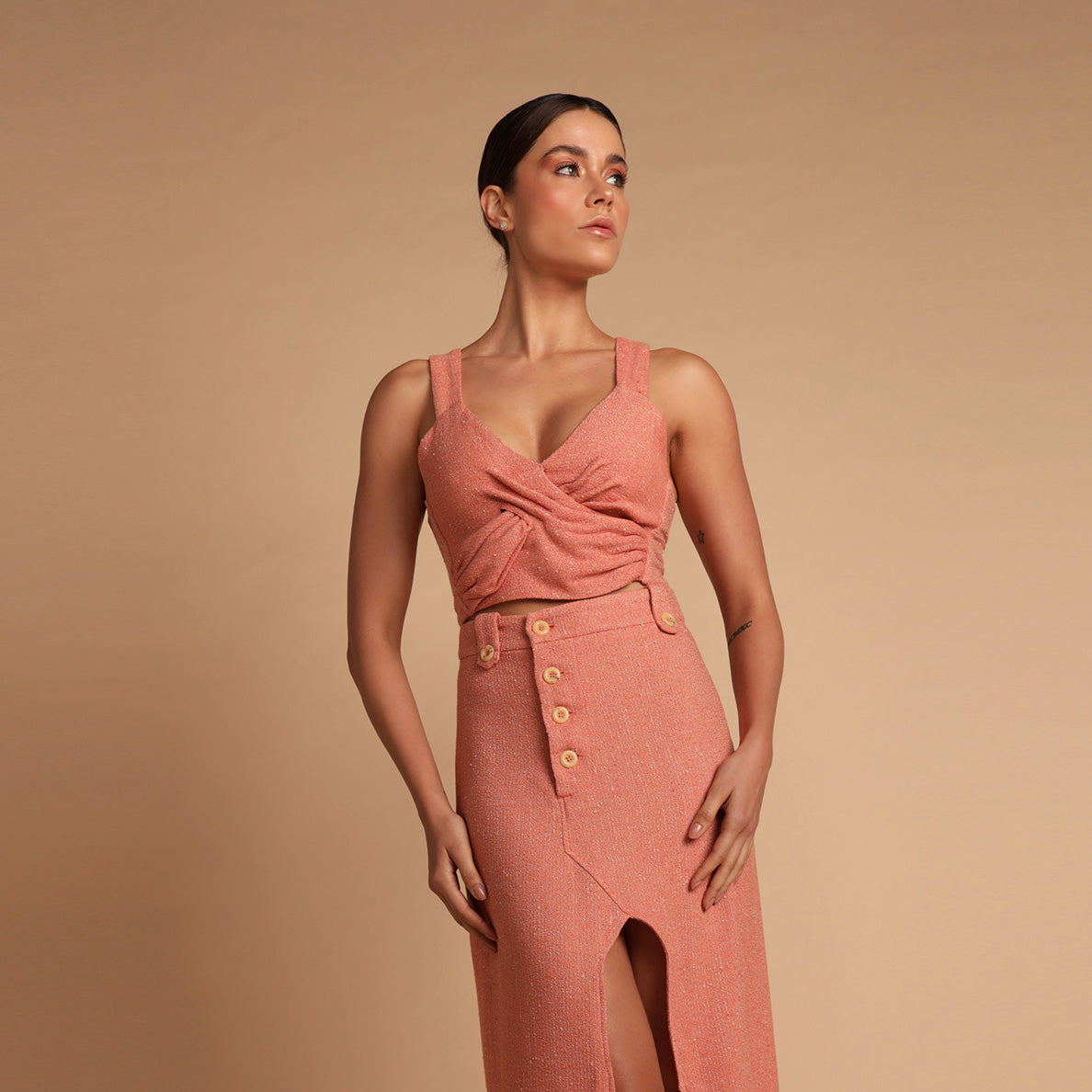 Cropped Simon - Preto Lurex Brilho