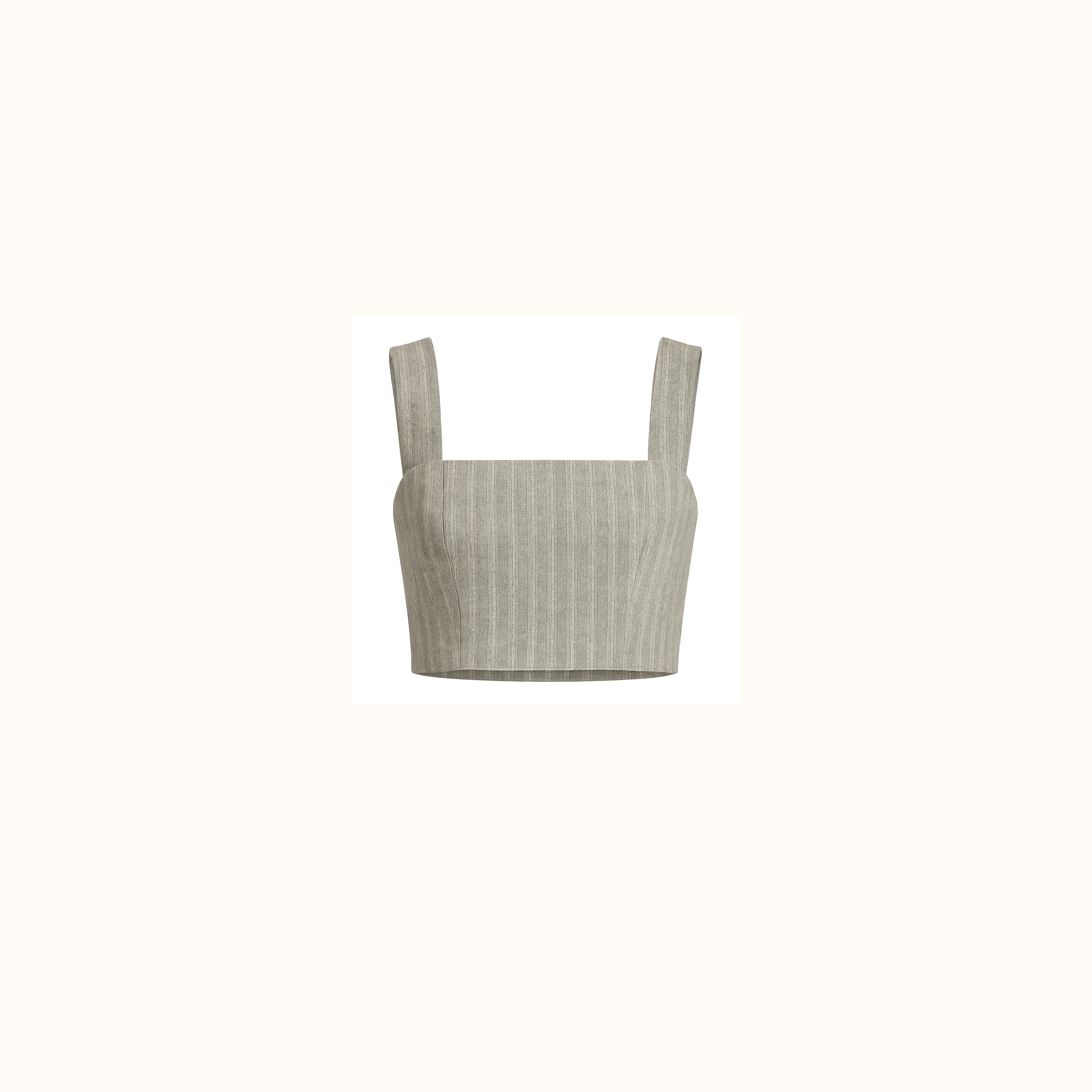 Cropped Coralina - Cinza
