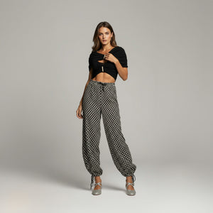 Calça Ony - Preto Bordado