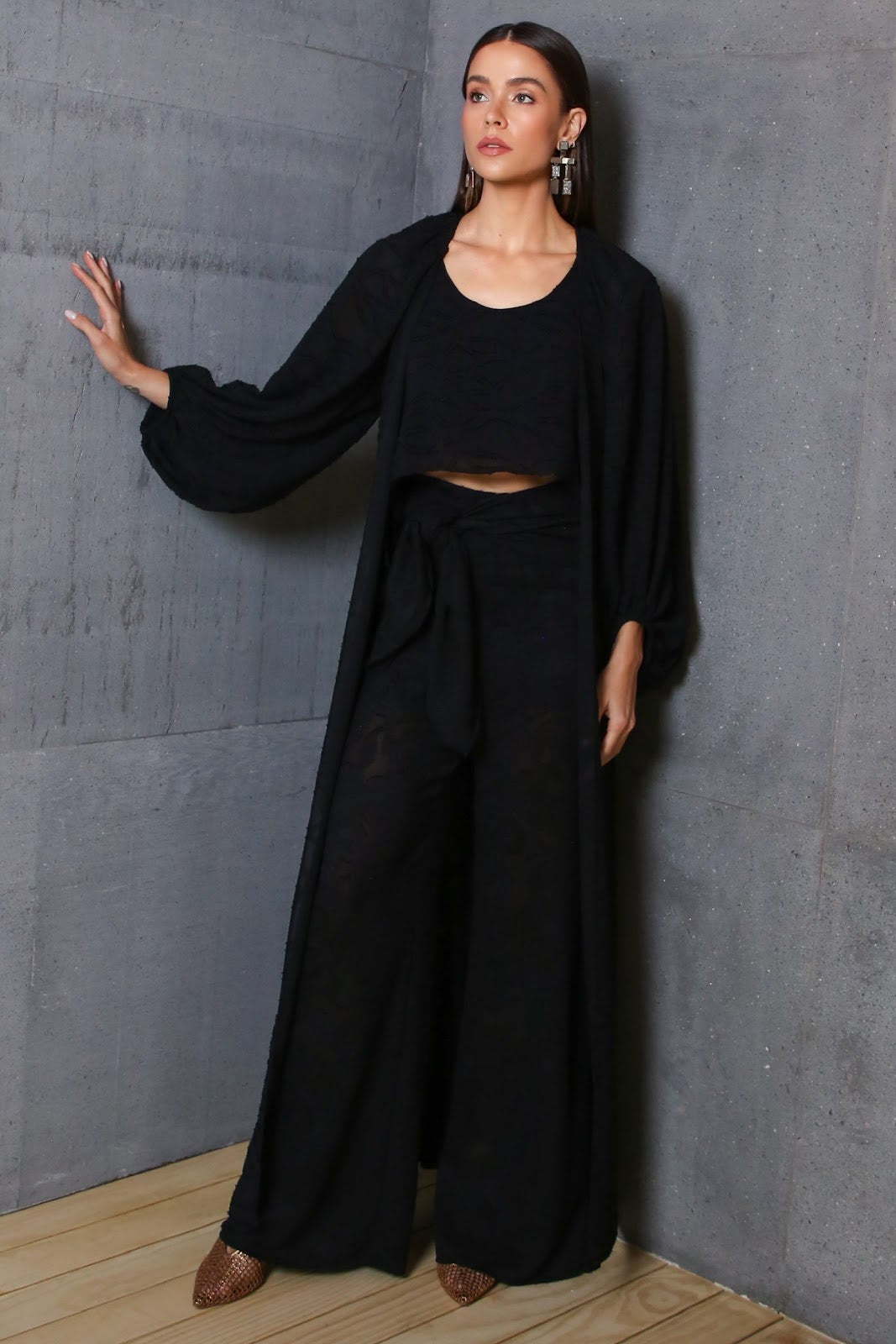 Kimono Longo Noru - Preto