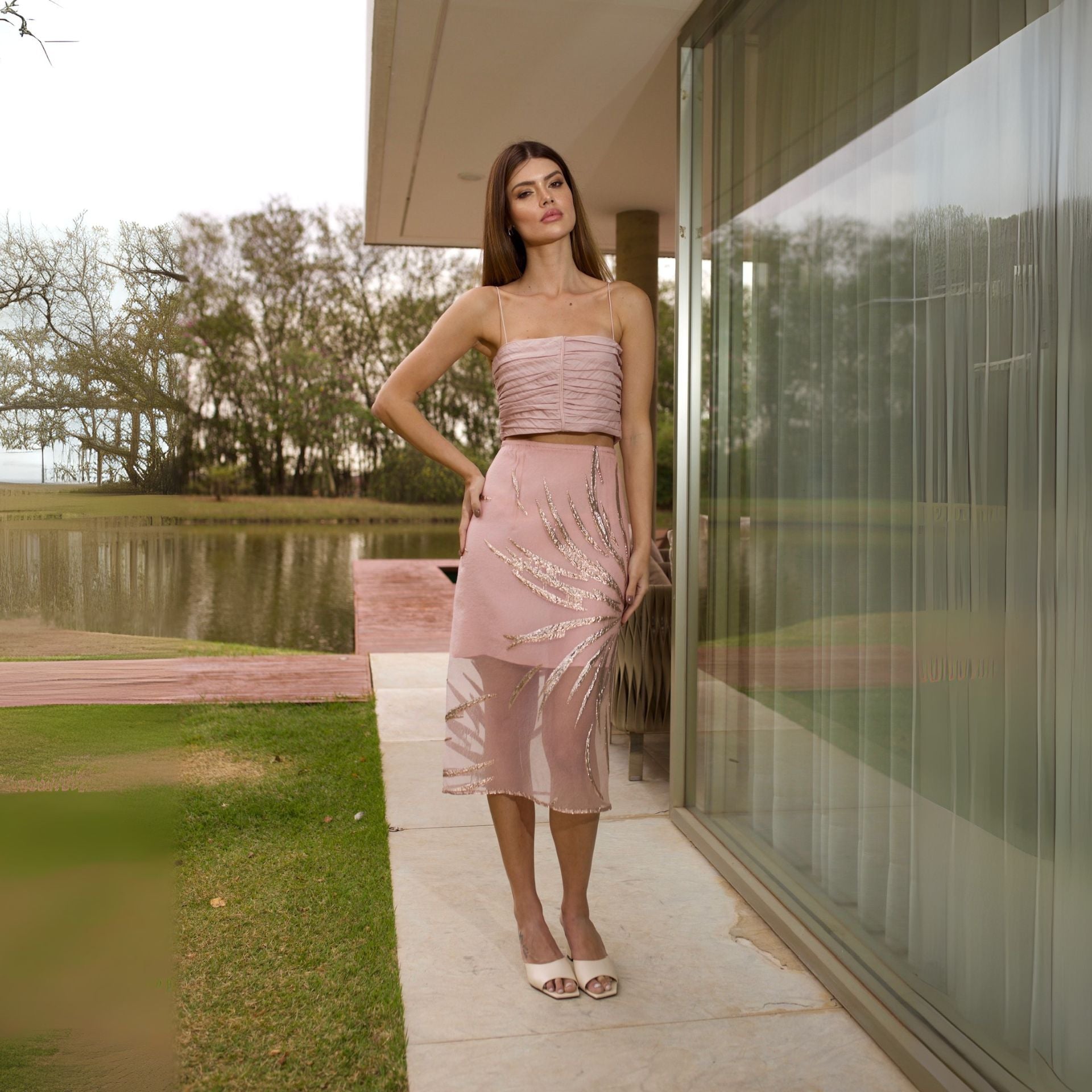 Cropped Kaue - Rose
