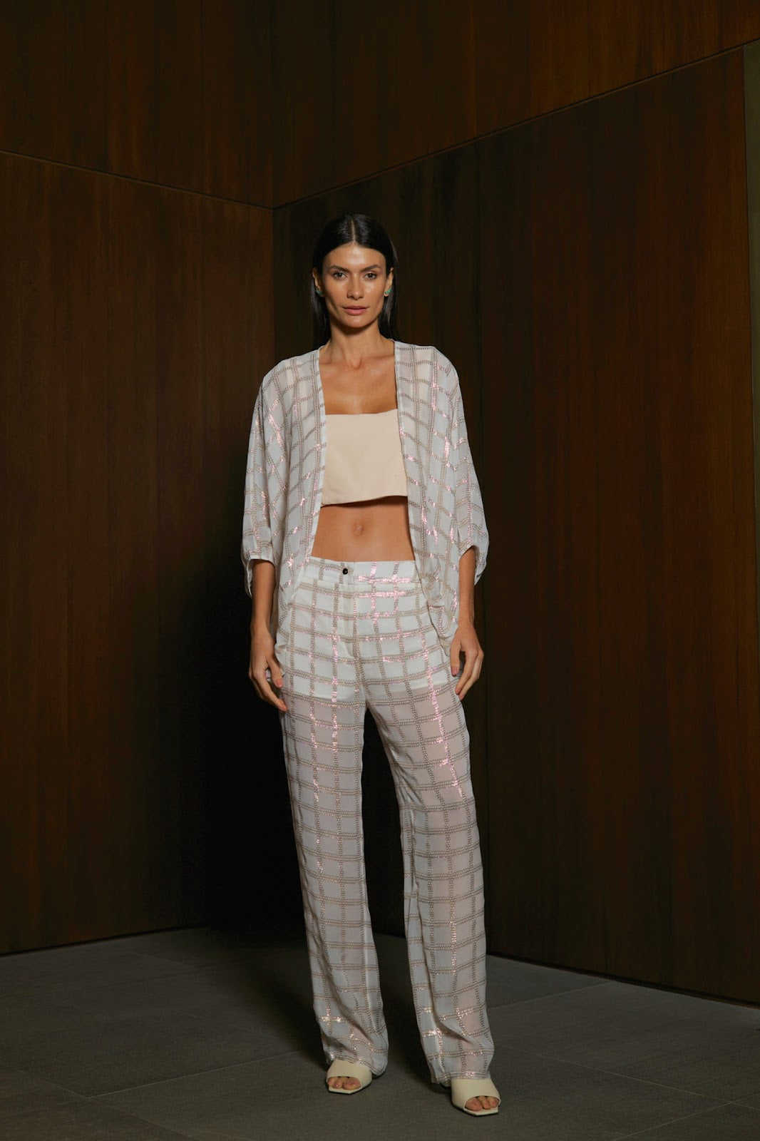 Calça Vaniny - Rosa Bebe Xadrez