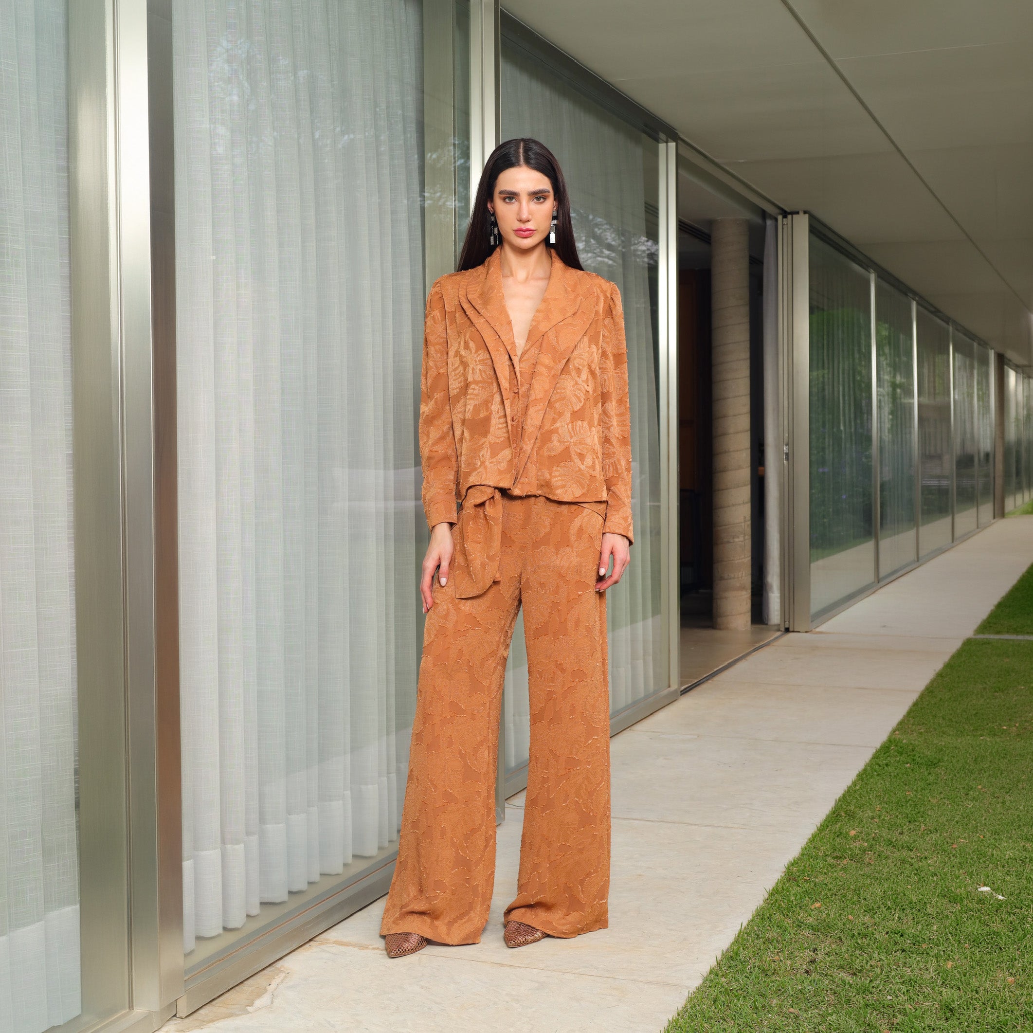 Camisa Ayele - Pecan