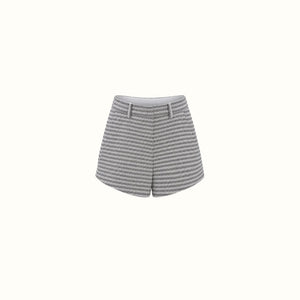 Shorts Voti - Marinho Jacquard 3D