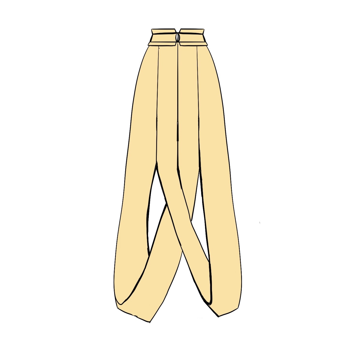 Saia Midi Loryan - Azul Bebê