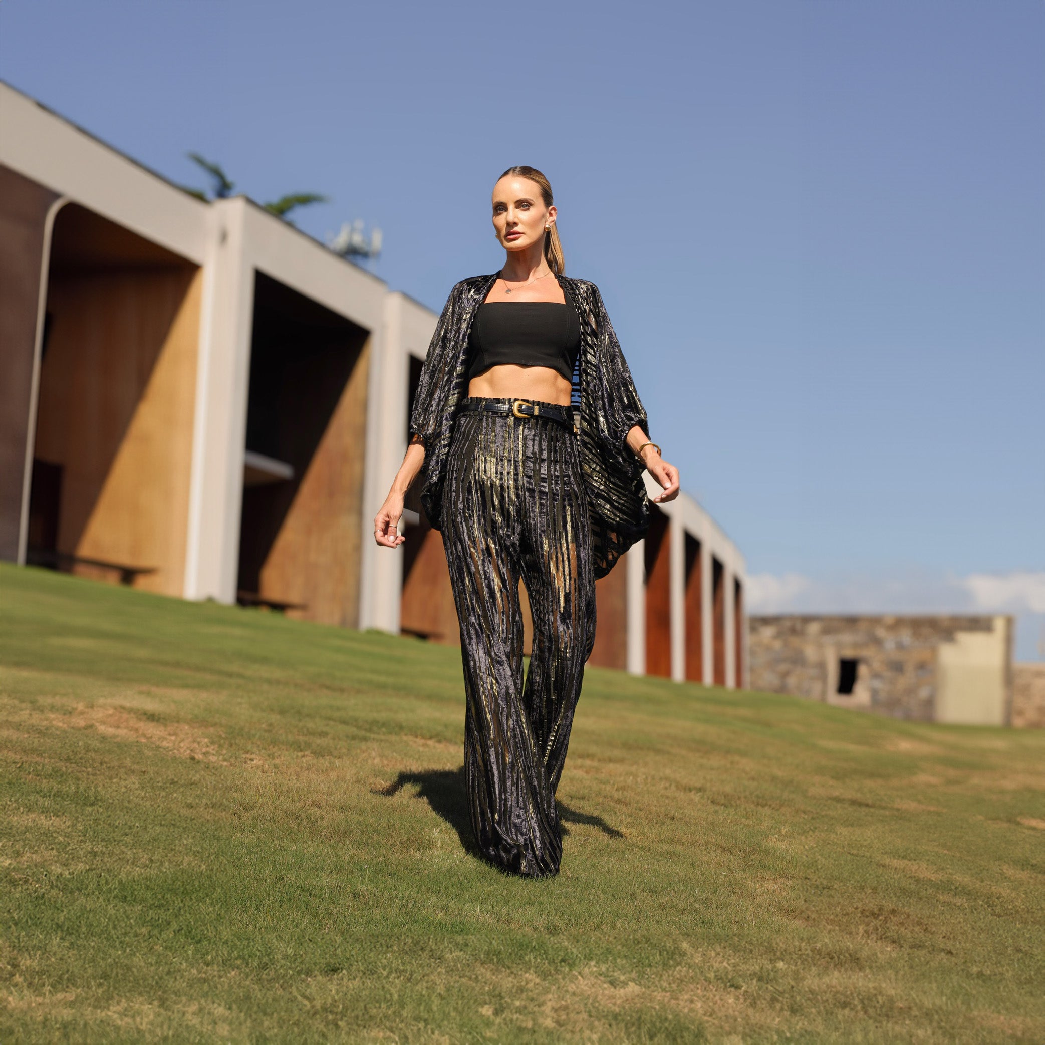 Calça Estele - Marinho Veludo