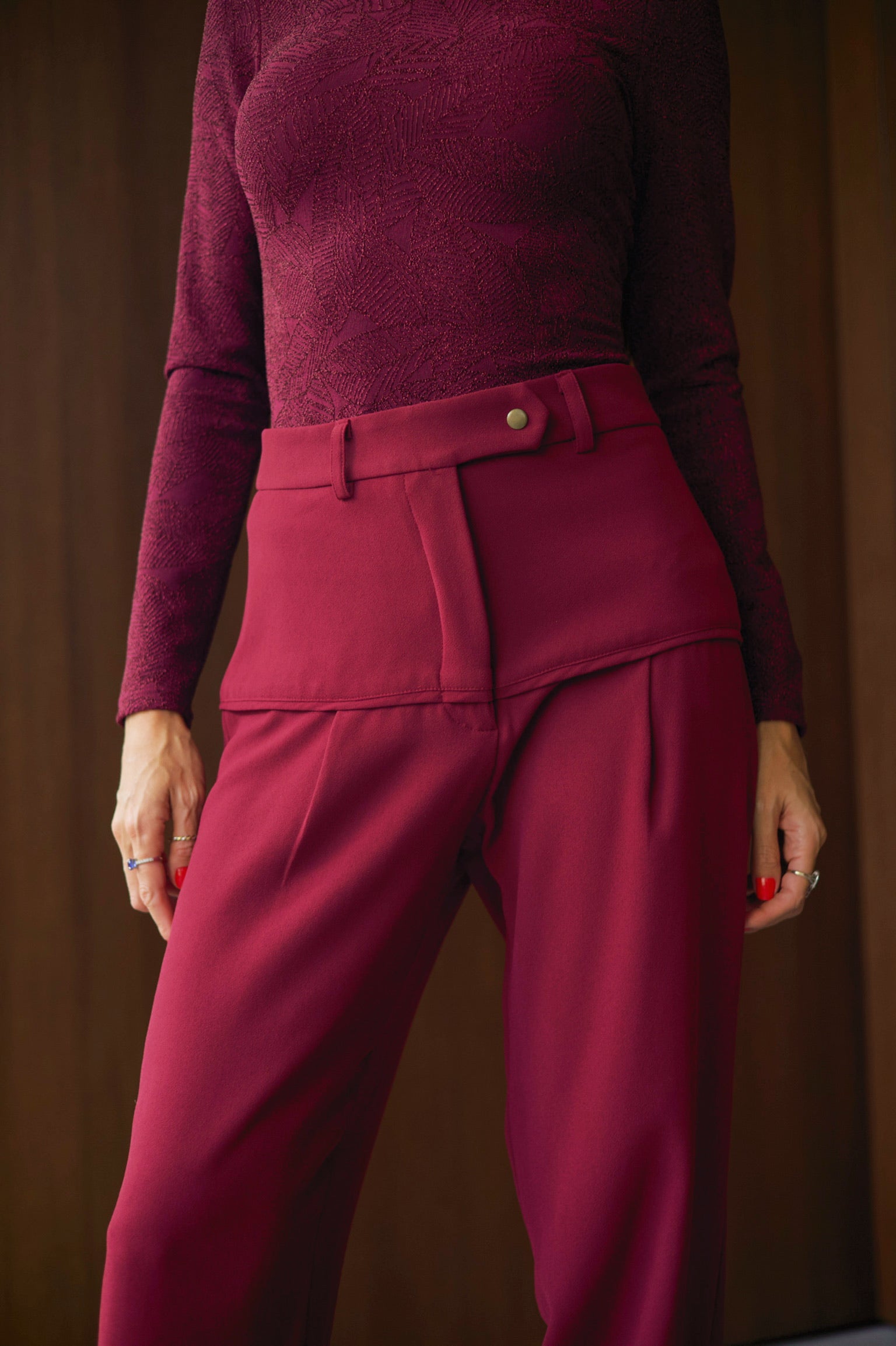 Calça Lana - Bordo