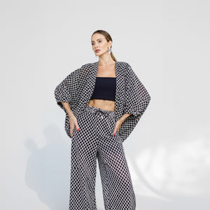 Kimono Florancia - Preto Bordado