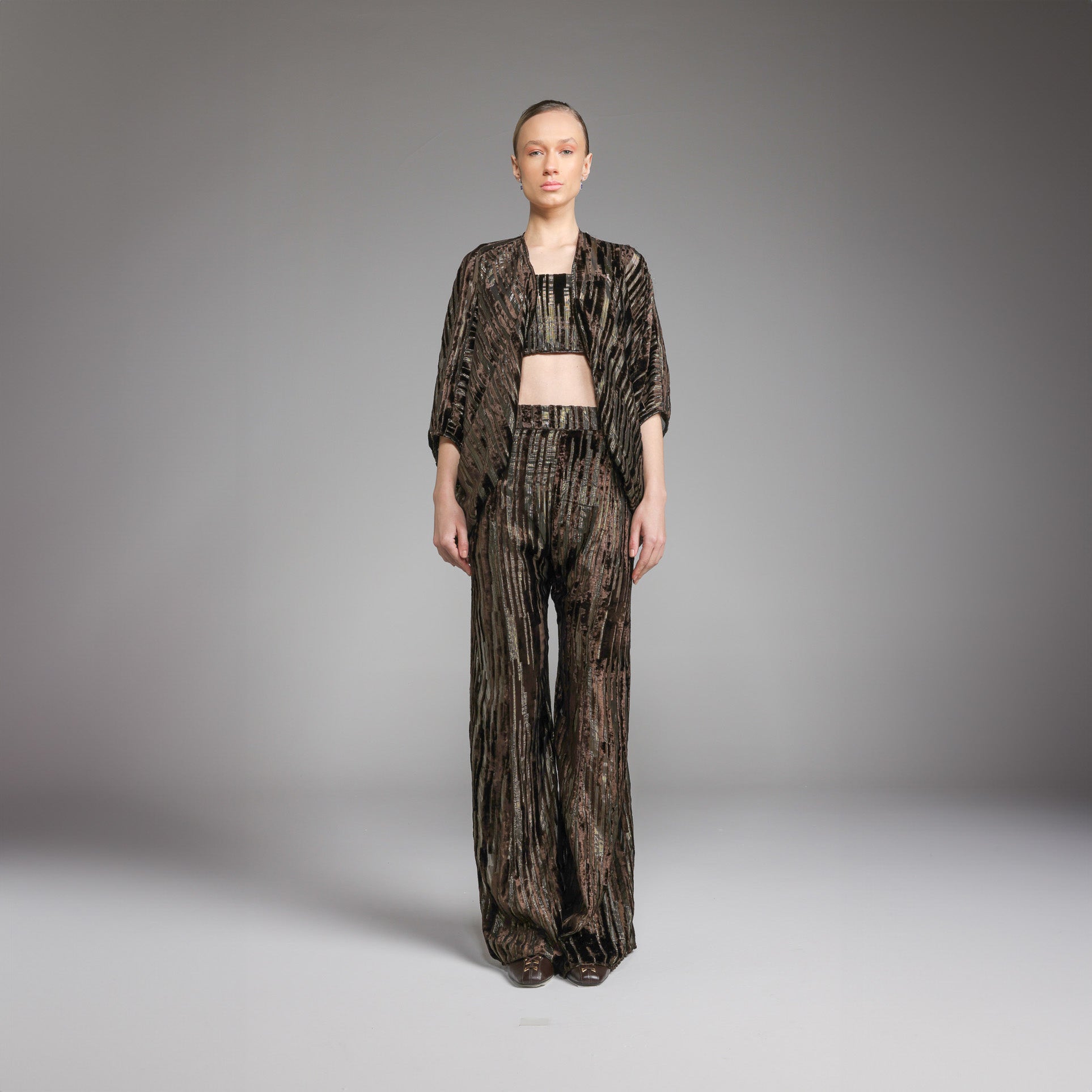 Calça Estele - Marrom Veludo