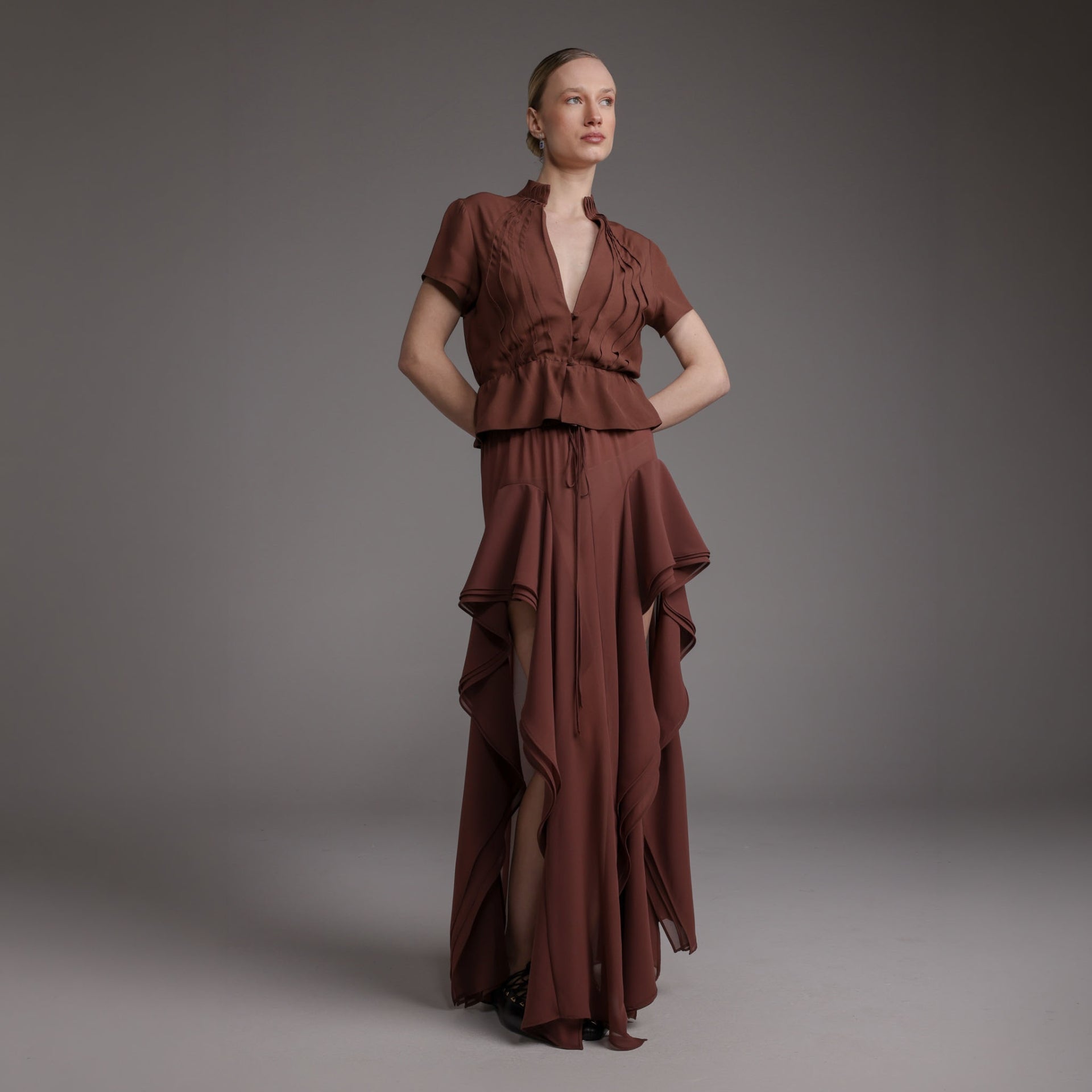 Blusa Ise - Choco