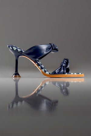TAMANCO OLIVIA - COURO AZUL NAVY