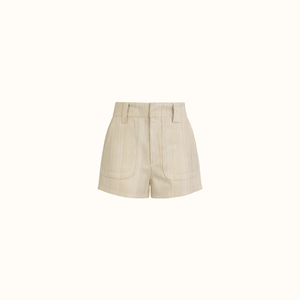 Shorts Lamur - Jacquard Bege