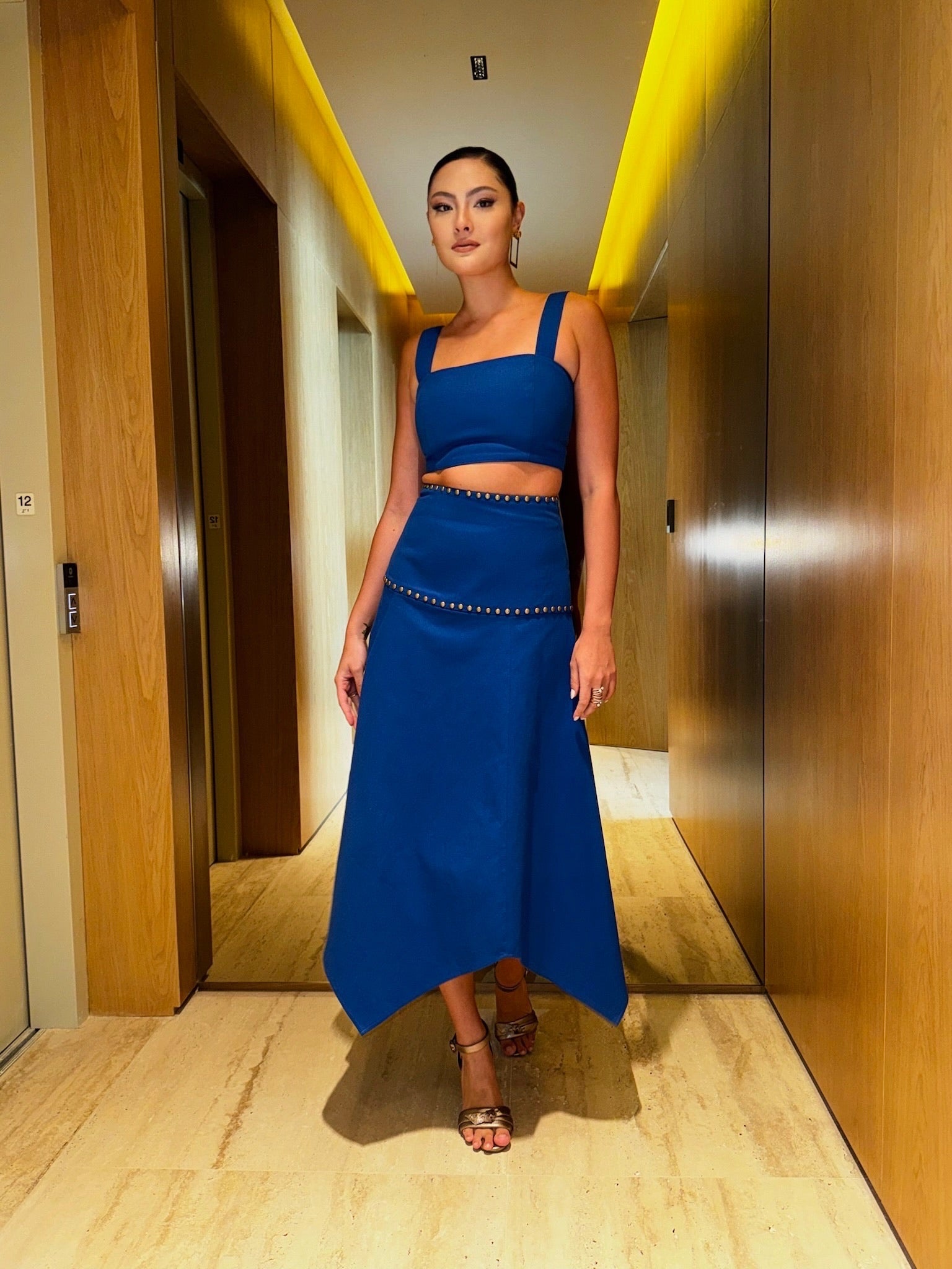 Cropped Vicente - Azul Bic