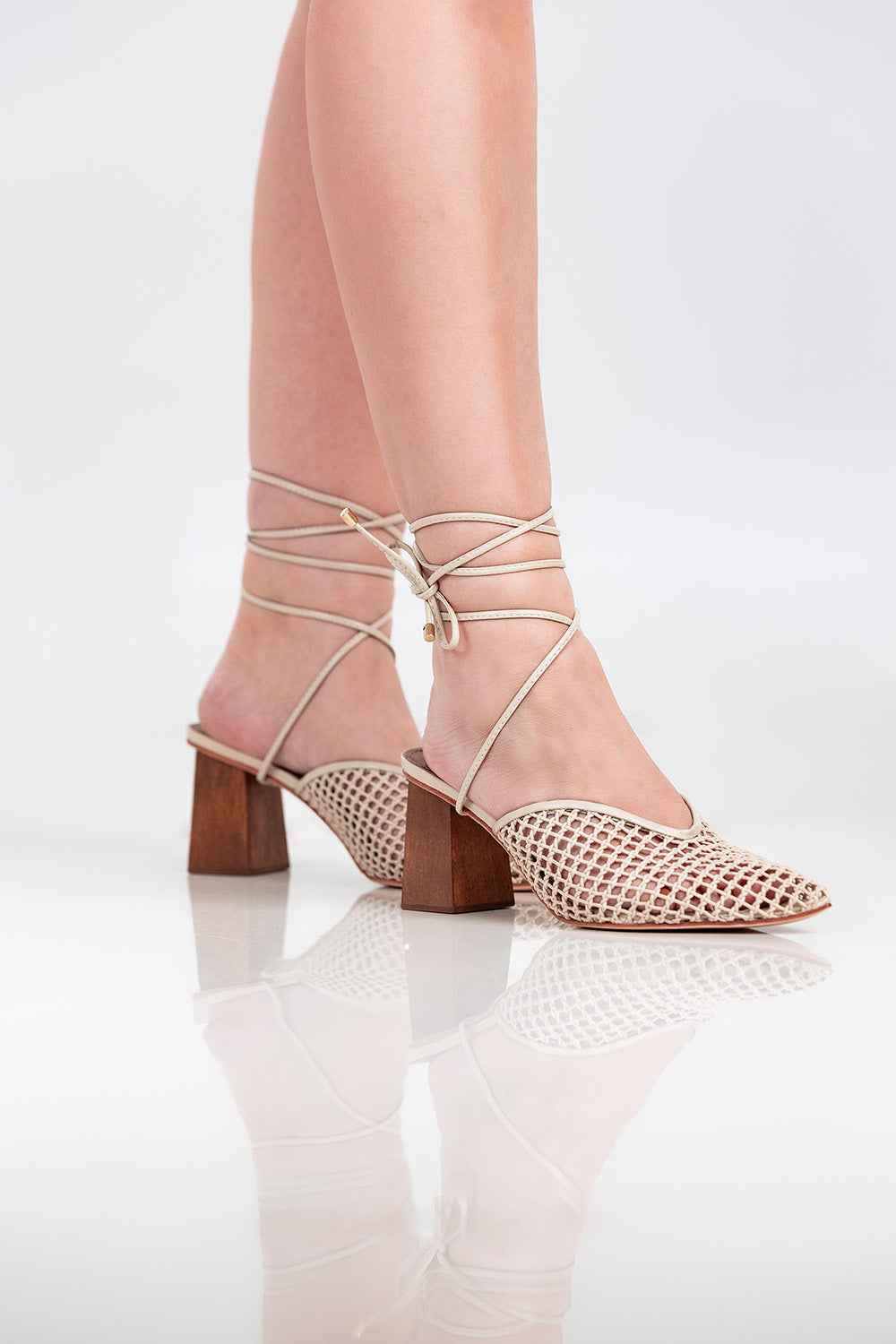MULE MARIA EDUARDA - COURO OFF WHITE