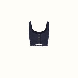 Cropped Marbela - Marinho