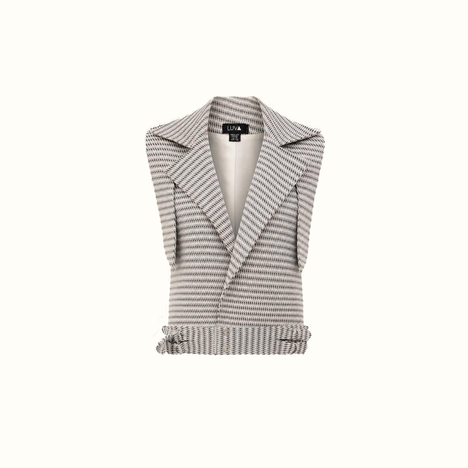 Colete Max - Marinho Jacquard 3D