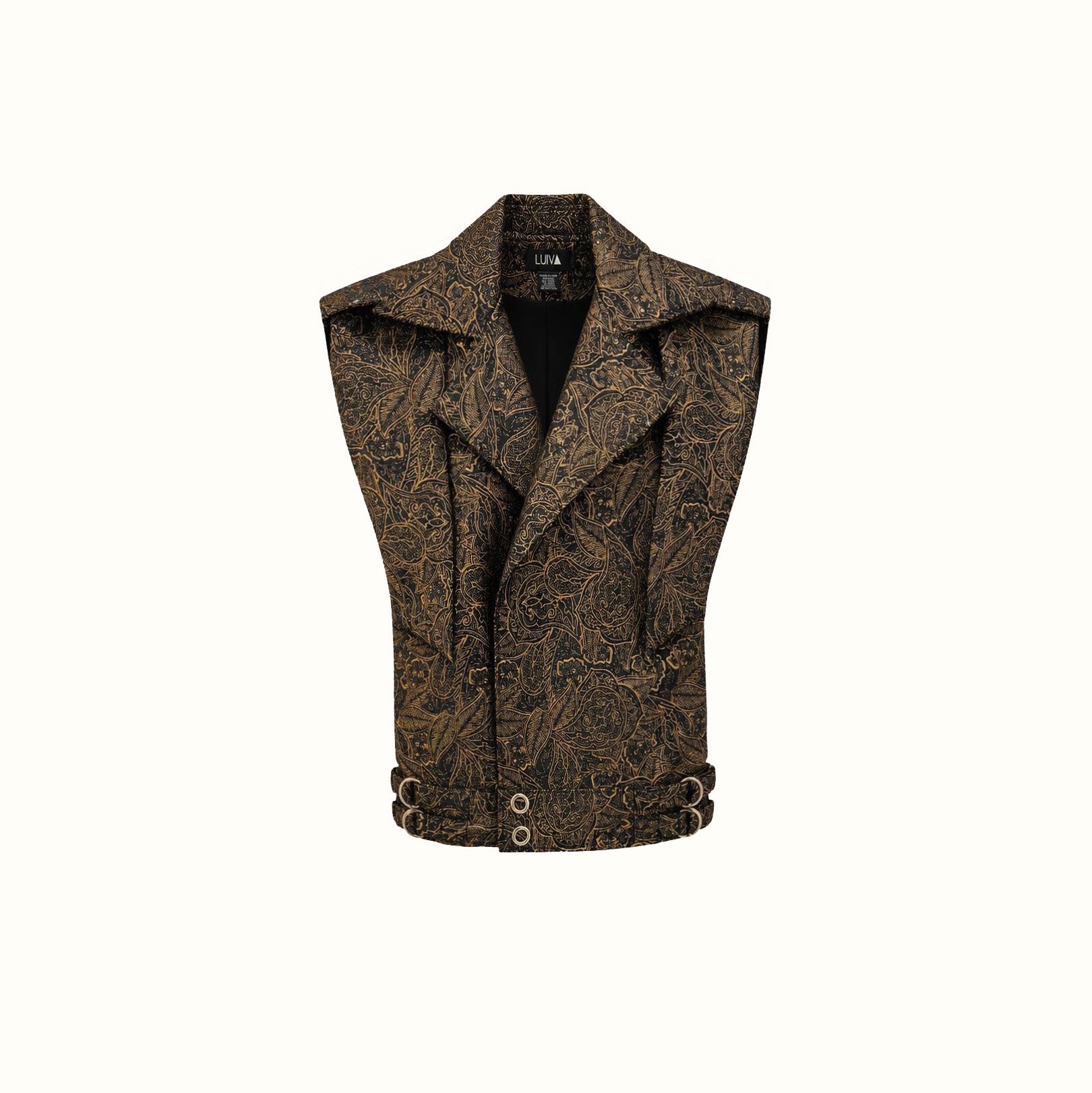 Colete Max - Jacquard Dourado