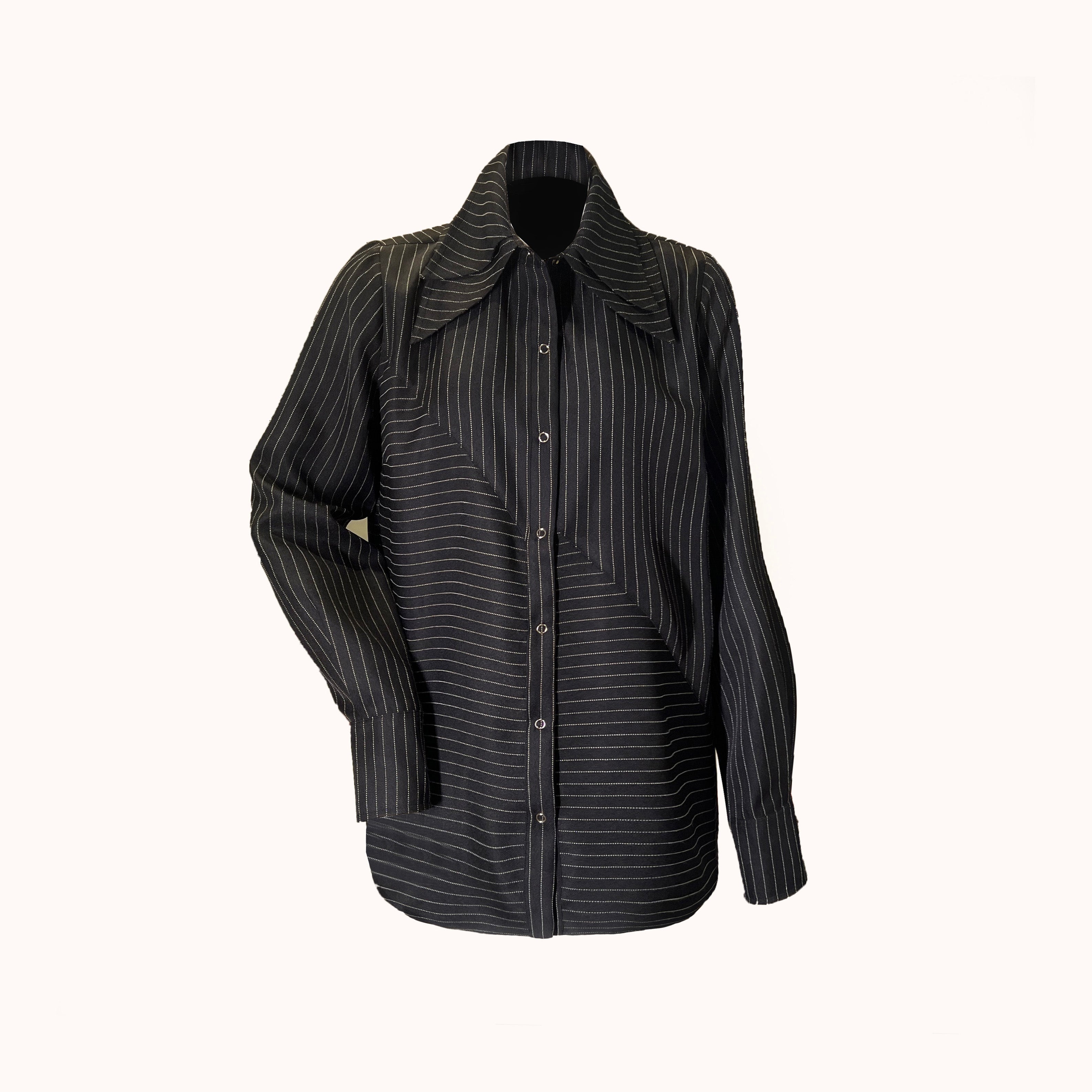 Camisa Arika - Preto Listrado