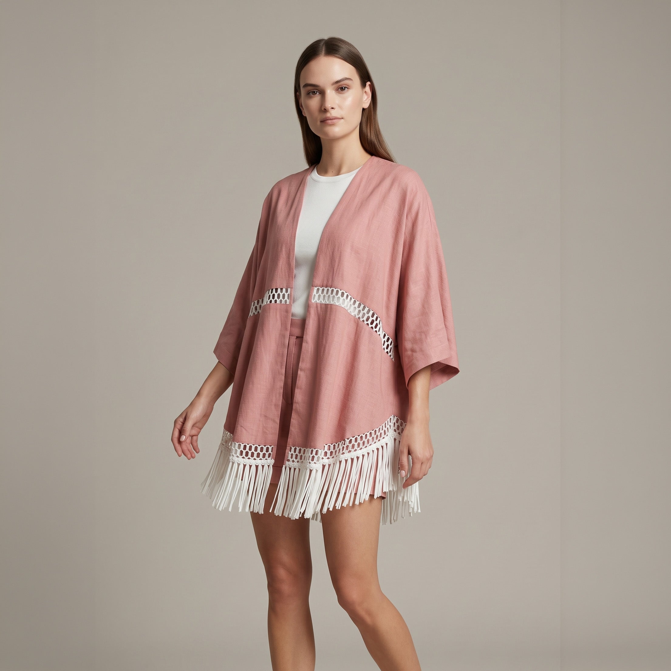 Kimono Faldu - Rose
