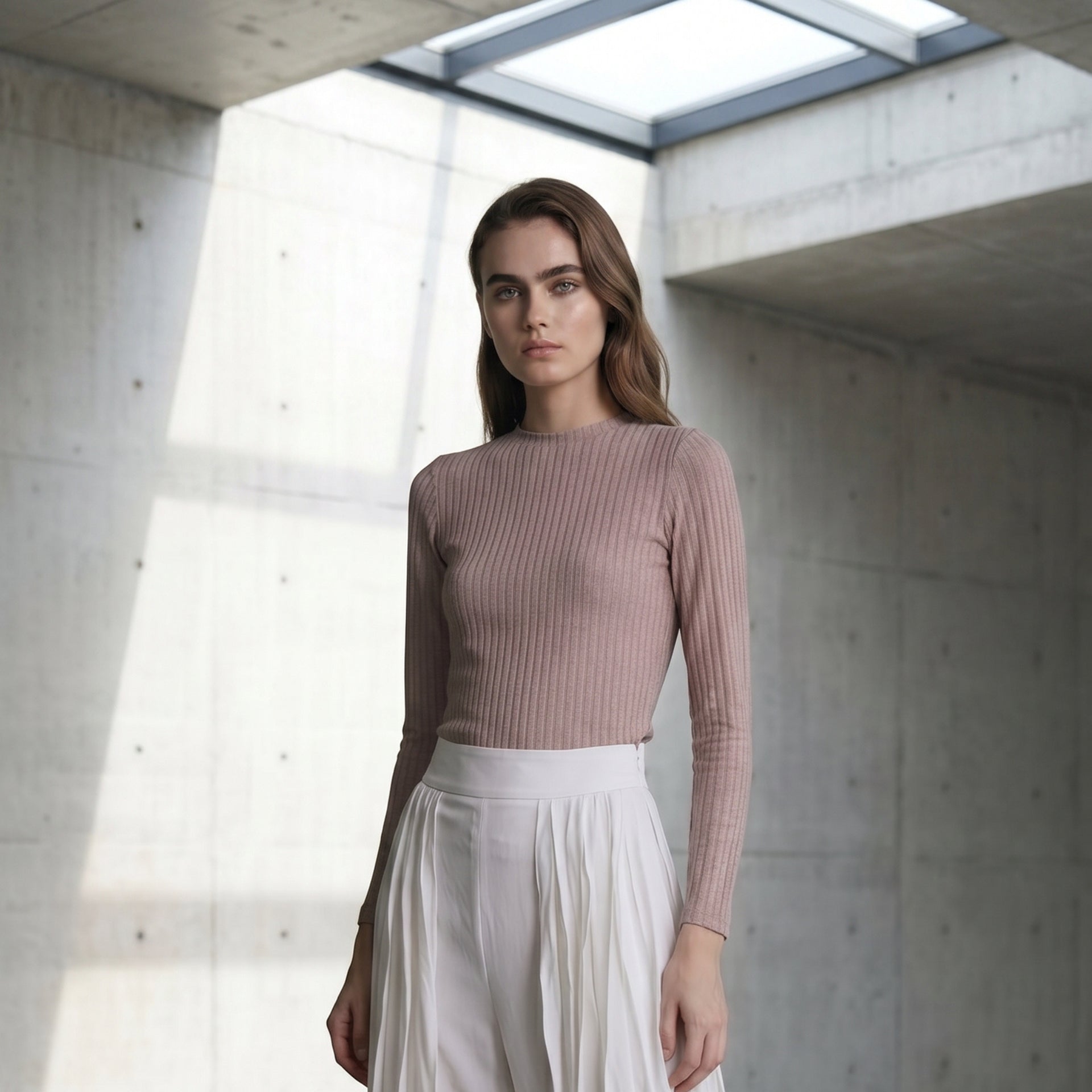 Blusa Bonfin - Malha Nude
