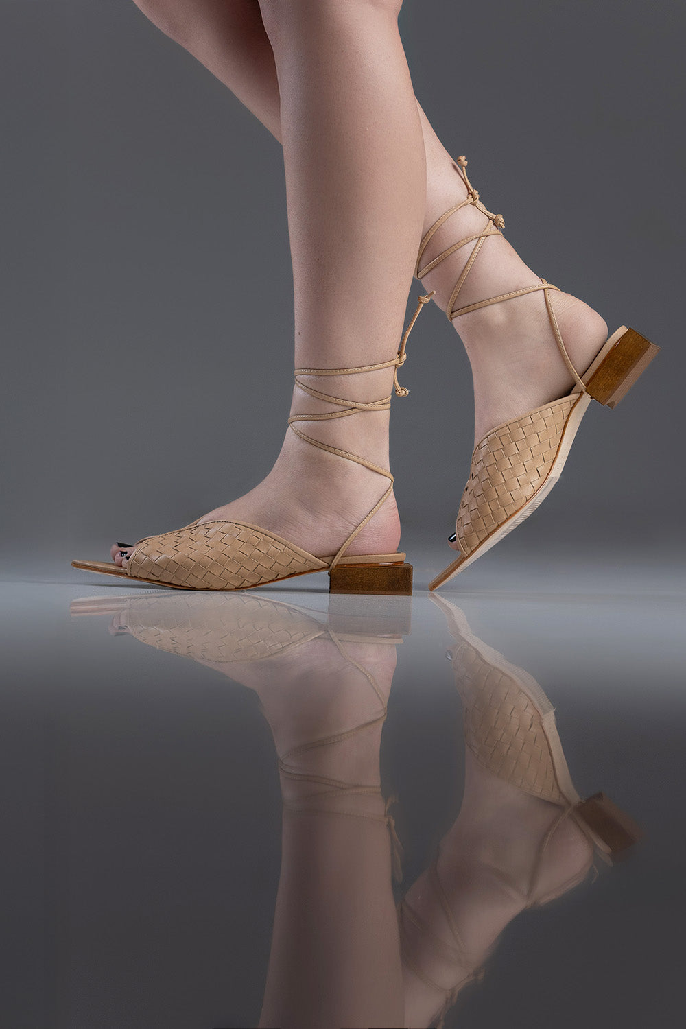 FLAT - SANDALIA LUISA - COURO NUDE