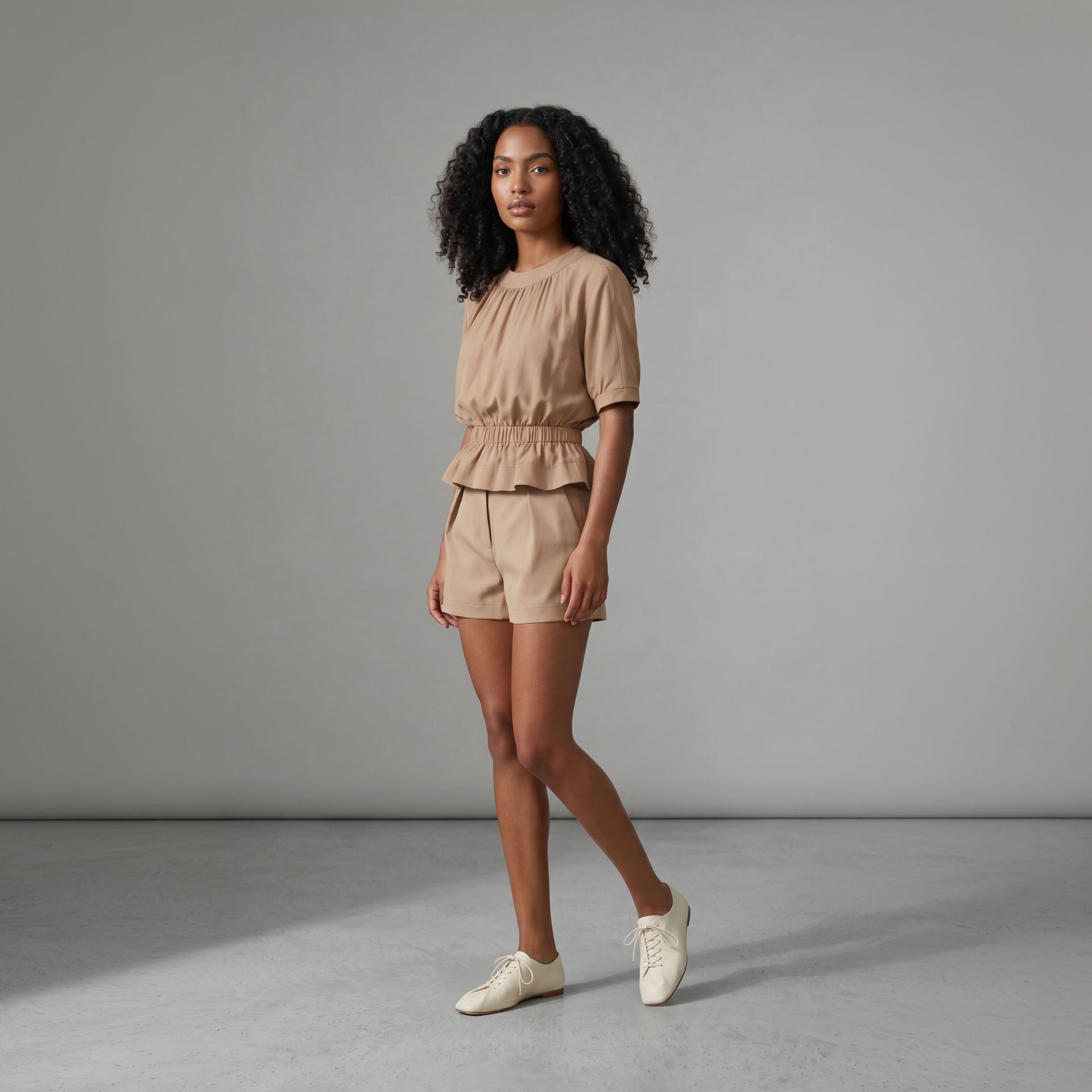 Shorts Hibisco - Rose Groot