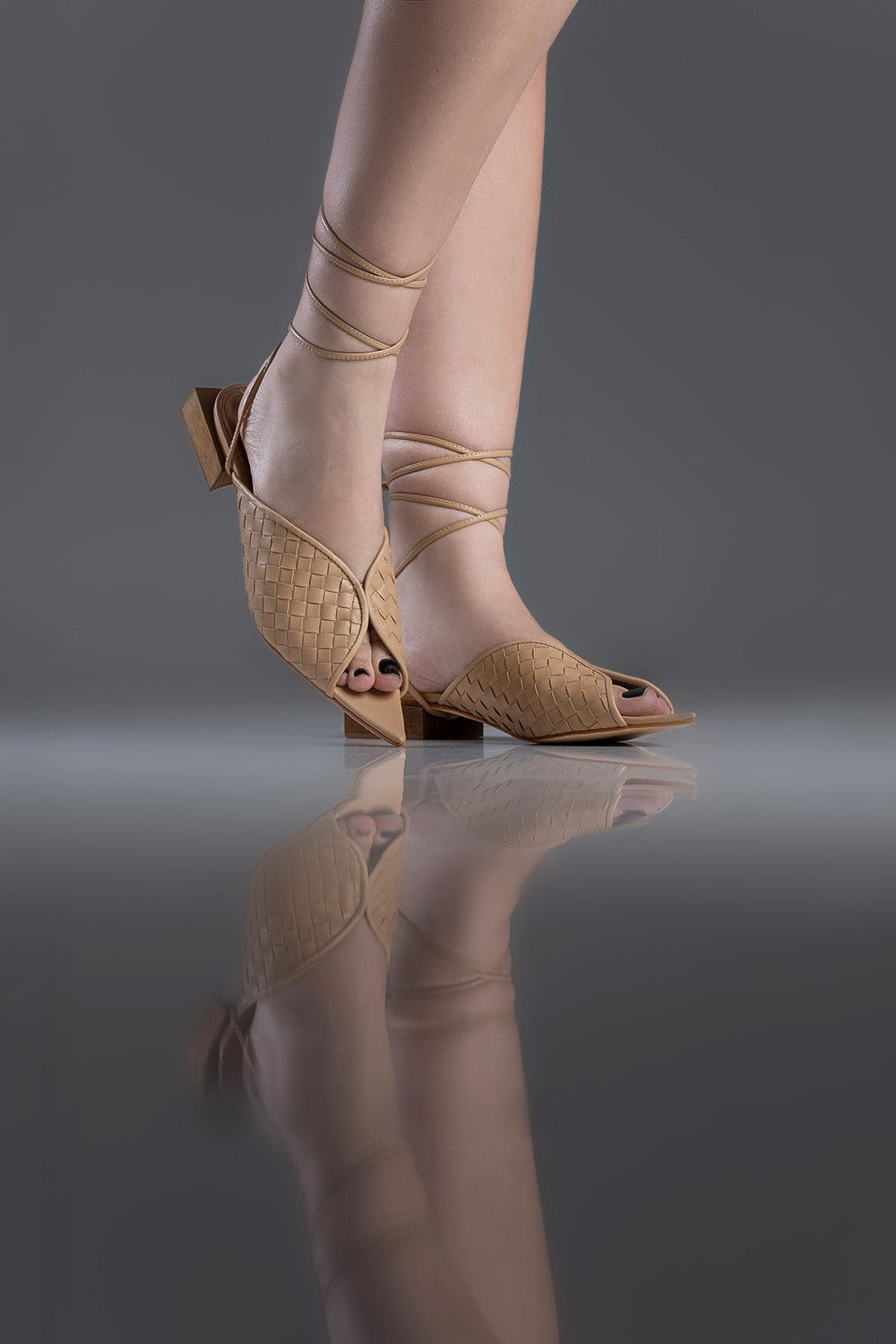 FLAT - SANDALIA LUISA - COURO NUDE