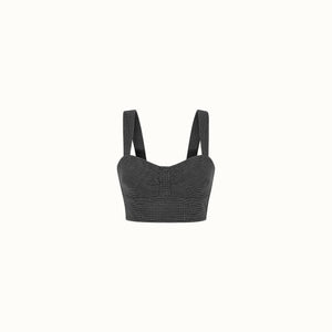 Cropped Velty - Cinza Sarja Stone