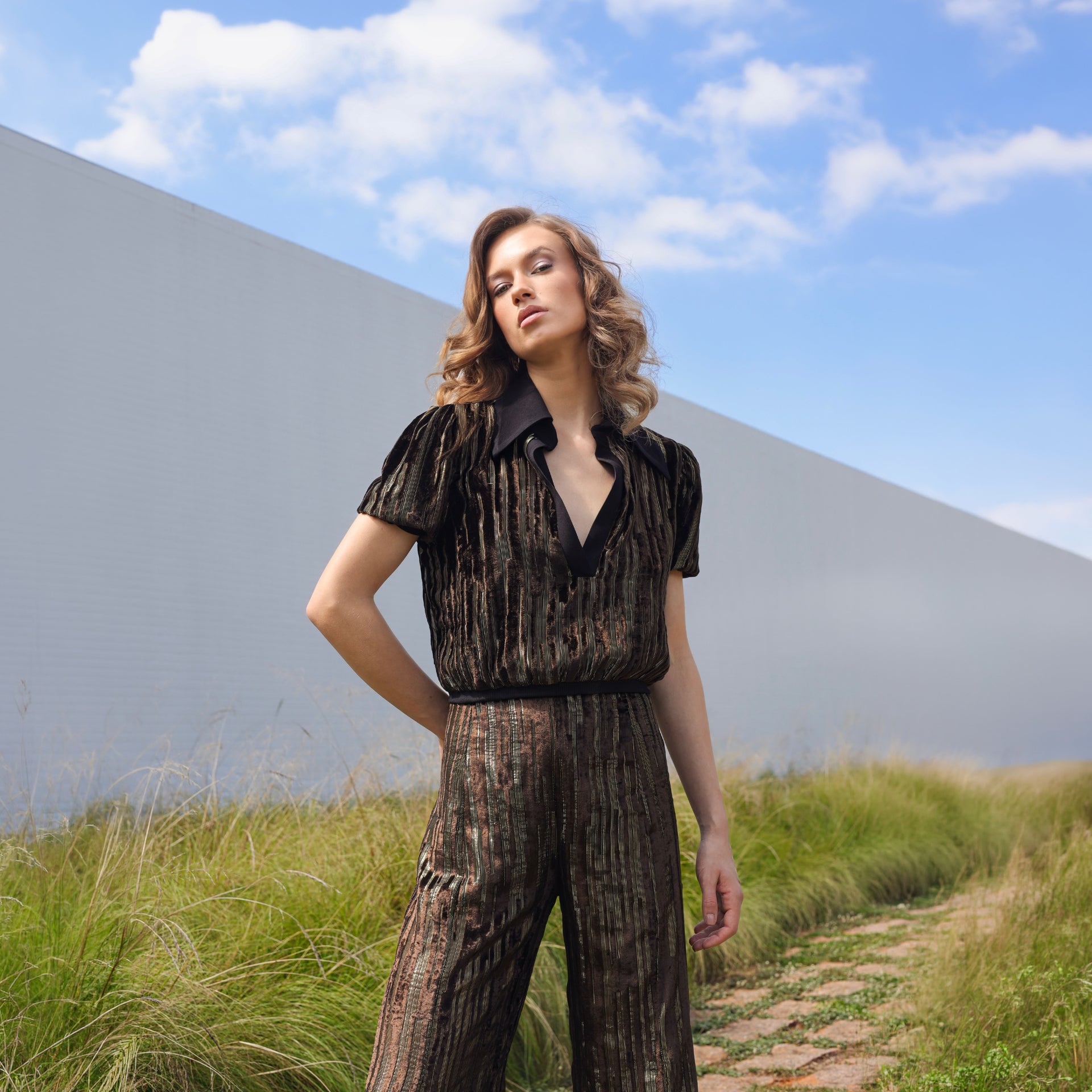 Blusa Beton - Marrom Veludo