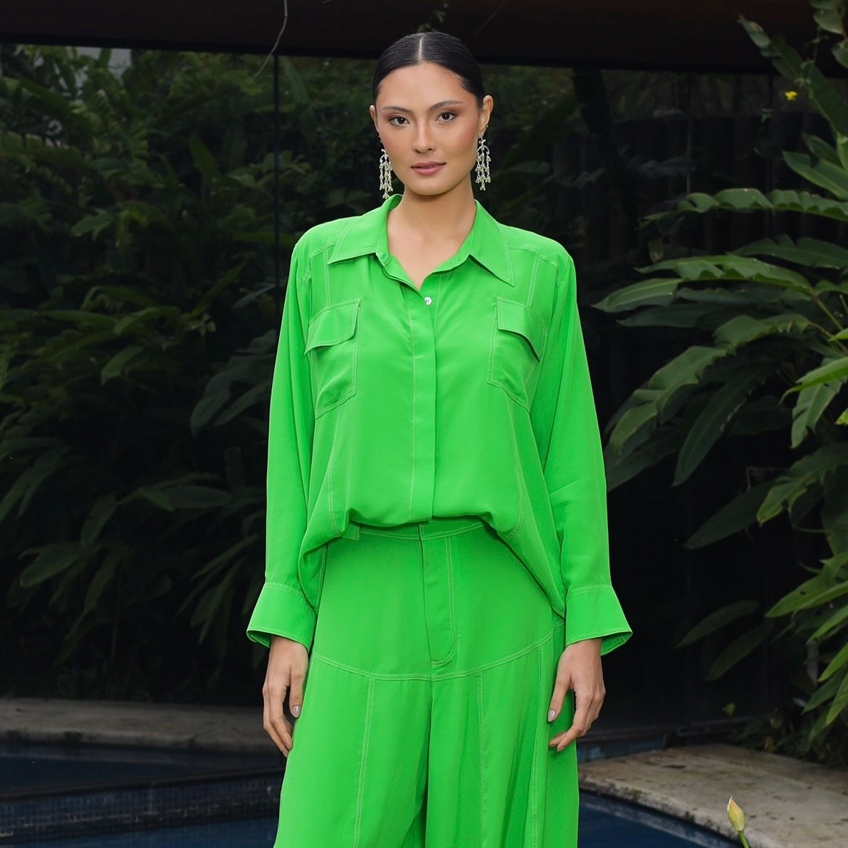 Camisa Selora - Verde Seda