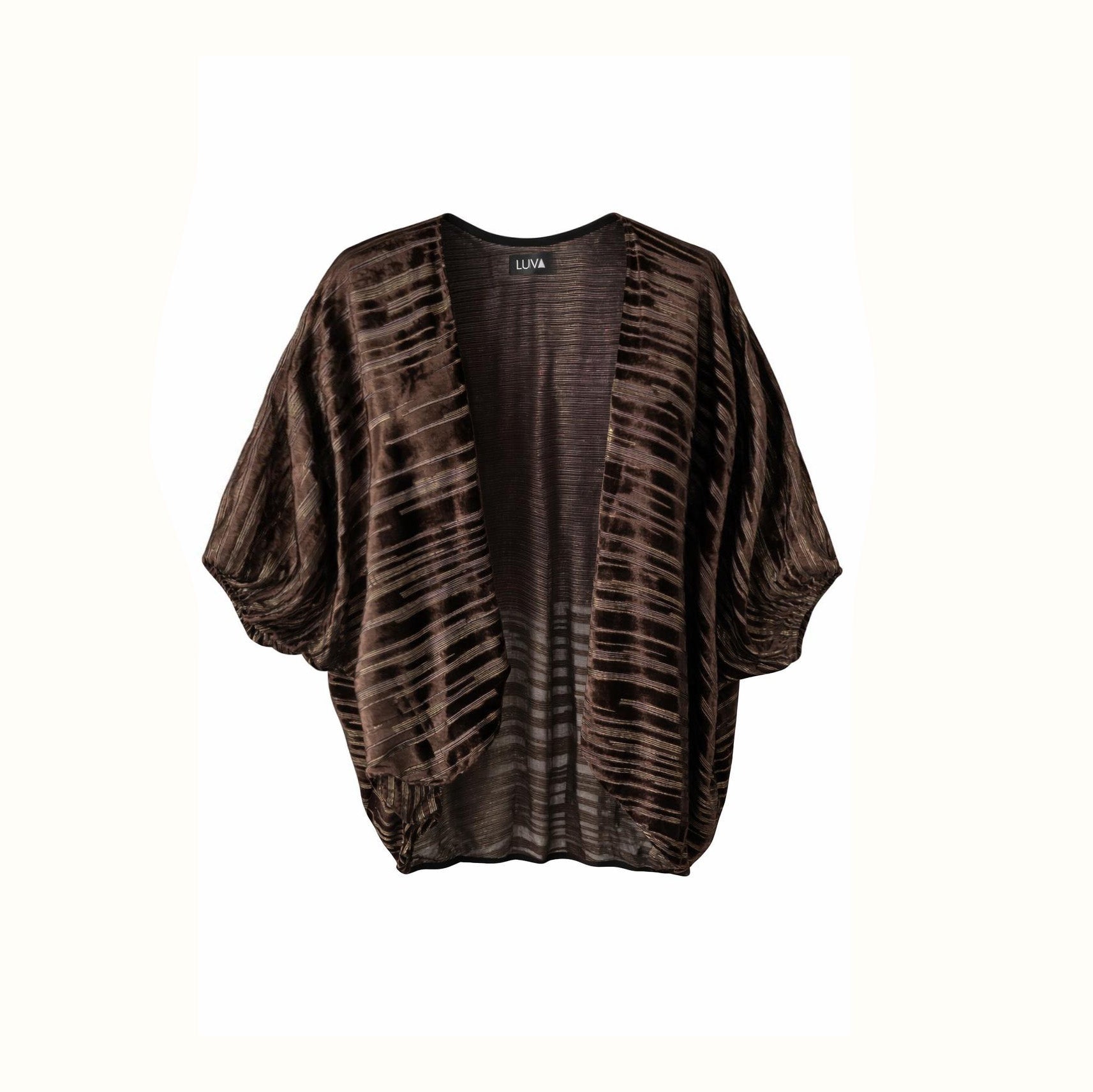 Kimono Florancia - Marrom Veludo