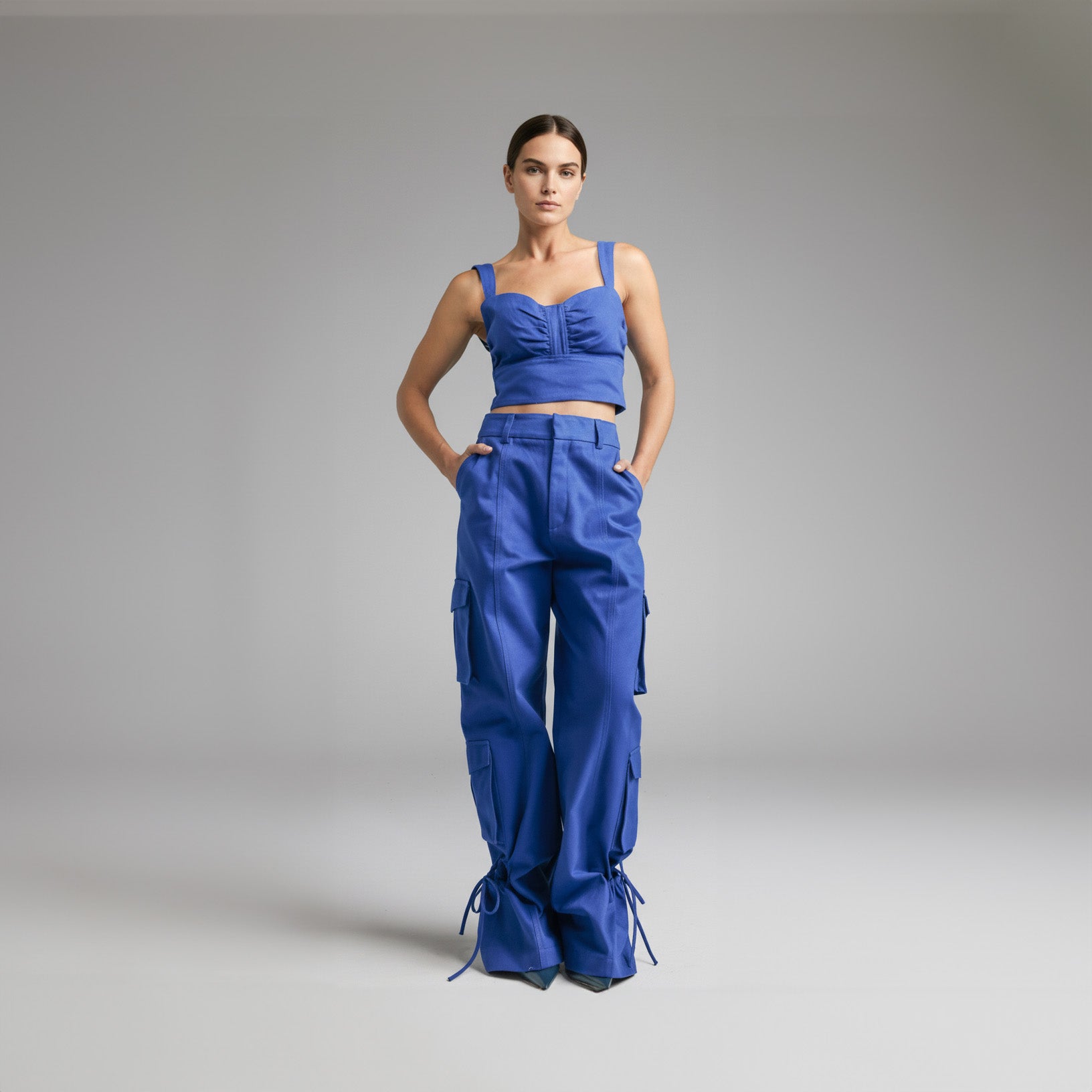Cropped Velty - Azul