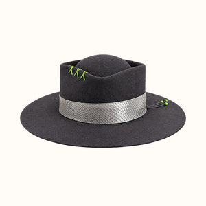CHAPEU - LOSANGO - CINZA CHUMBO